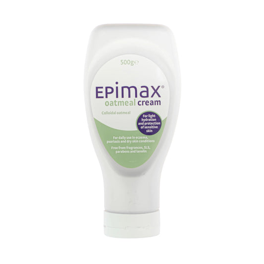 Epimax Oatmeal Cream - Colloidal Eczema, Psoriasis & Dry Skin Cream (500g)