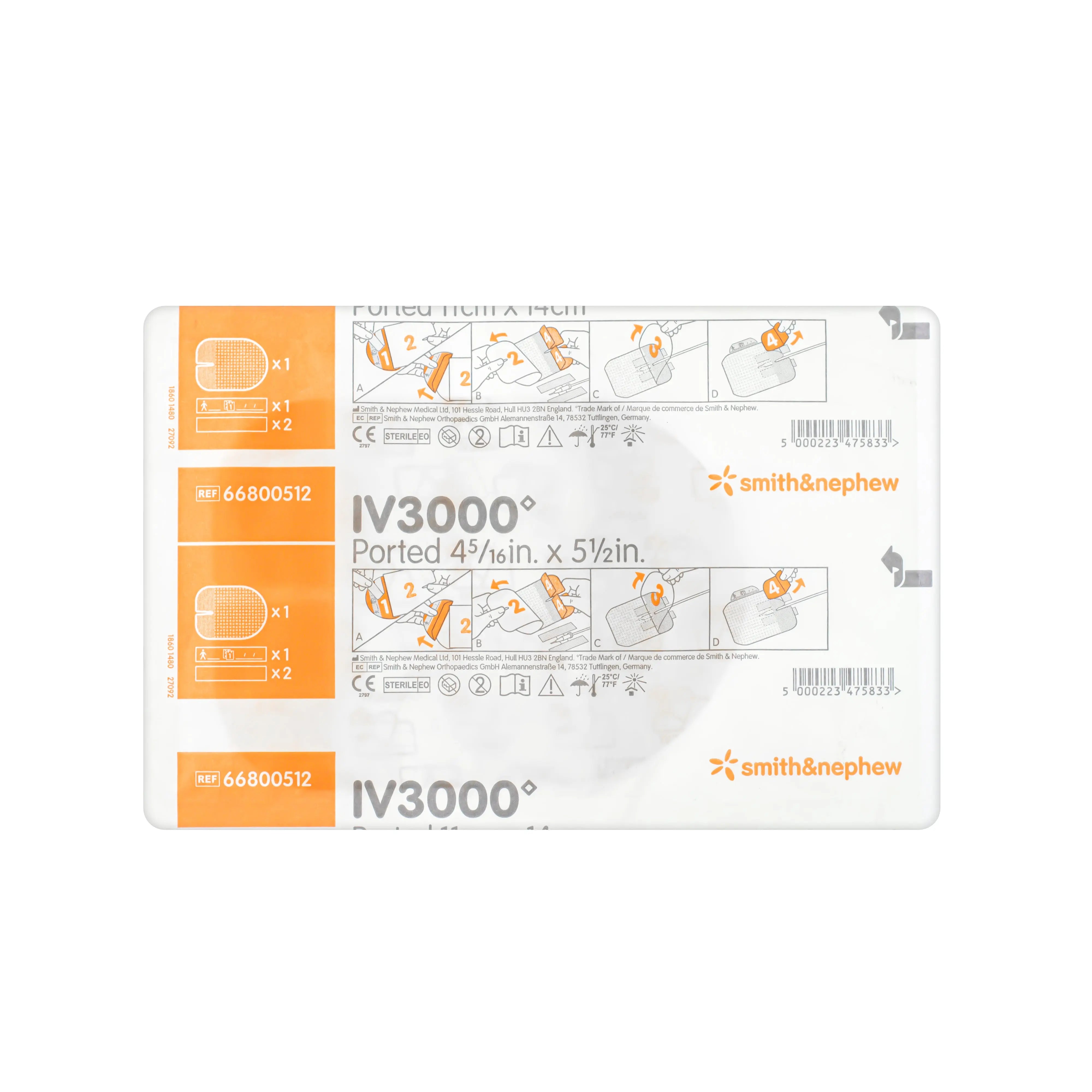 IV3000 Moisture Responsive Catheter Dressing (For PICC & Midline Catheters) (11cm x 14cm) (x25)