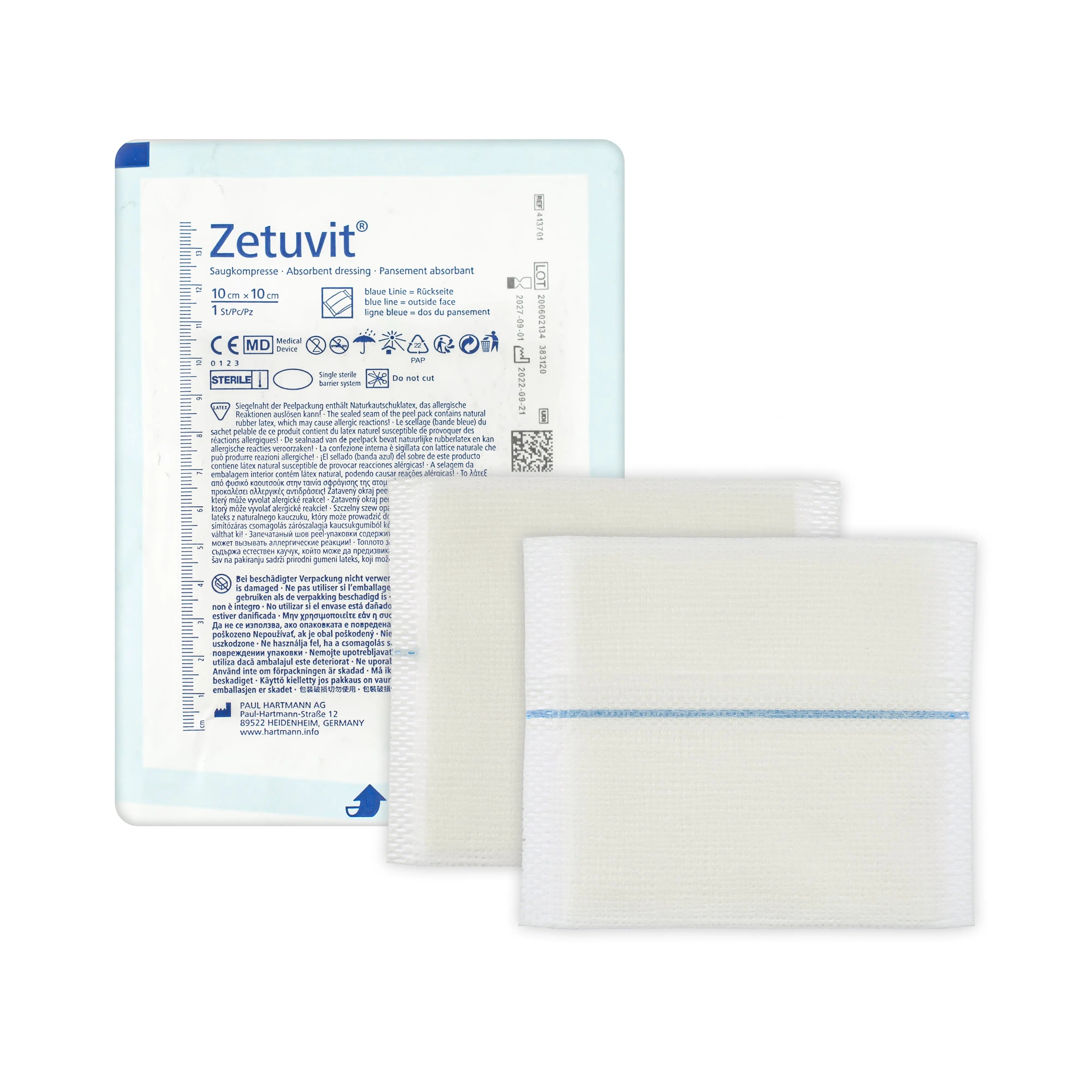 Zetuvit E Non-Sterile - Non-Adhesive Dressing Pad (Multiple Sizes) (x30 or 50)