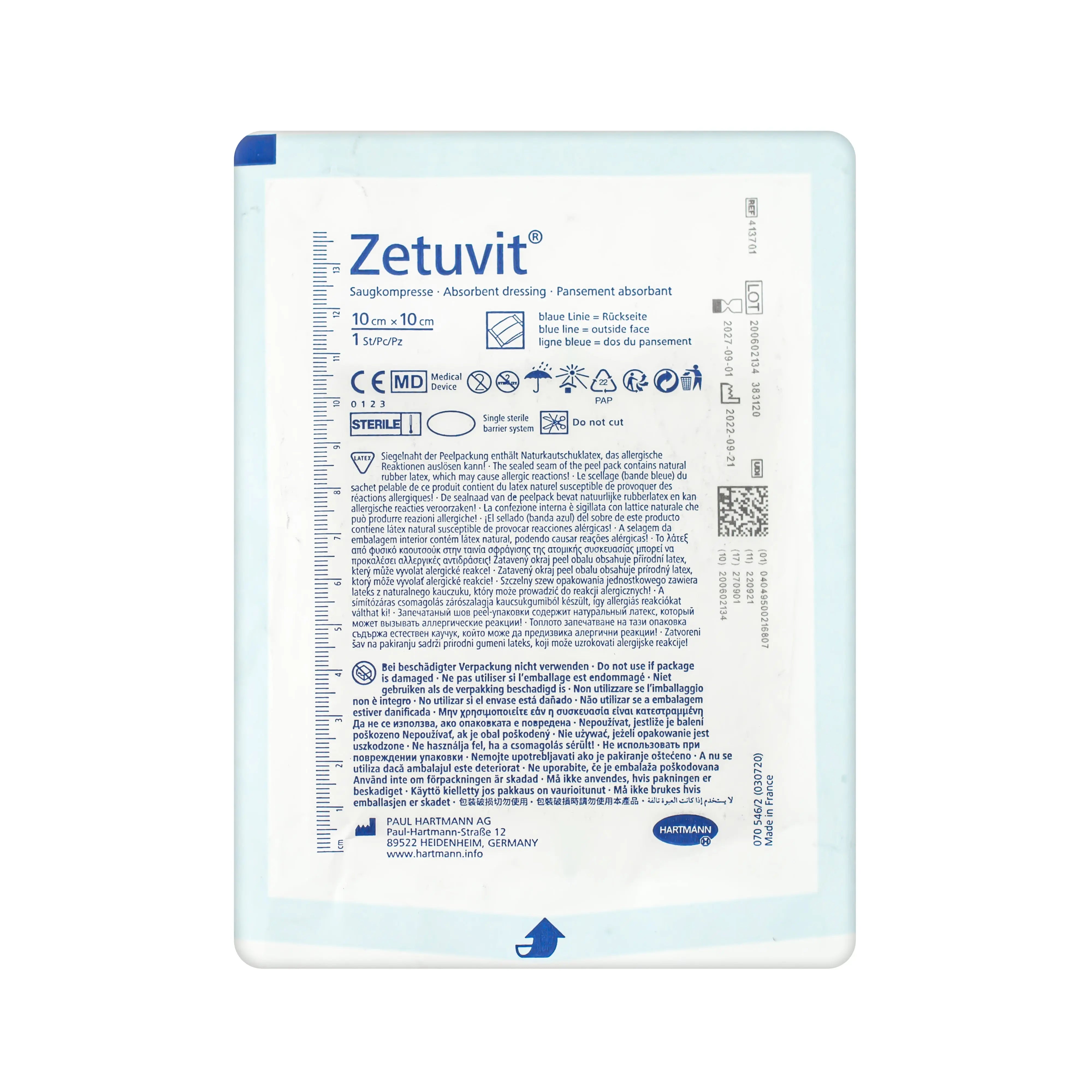 Zetuvit E Non-Sterile - Non-Adhesive Dressing Pad (Multiple Sizes) (x30 or 50)
