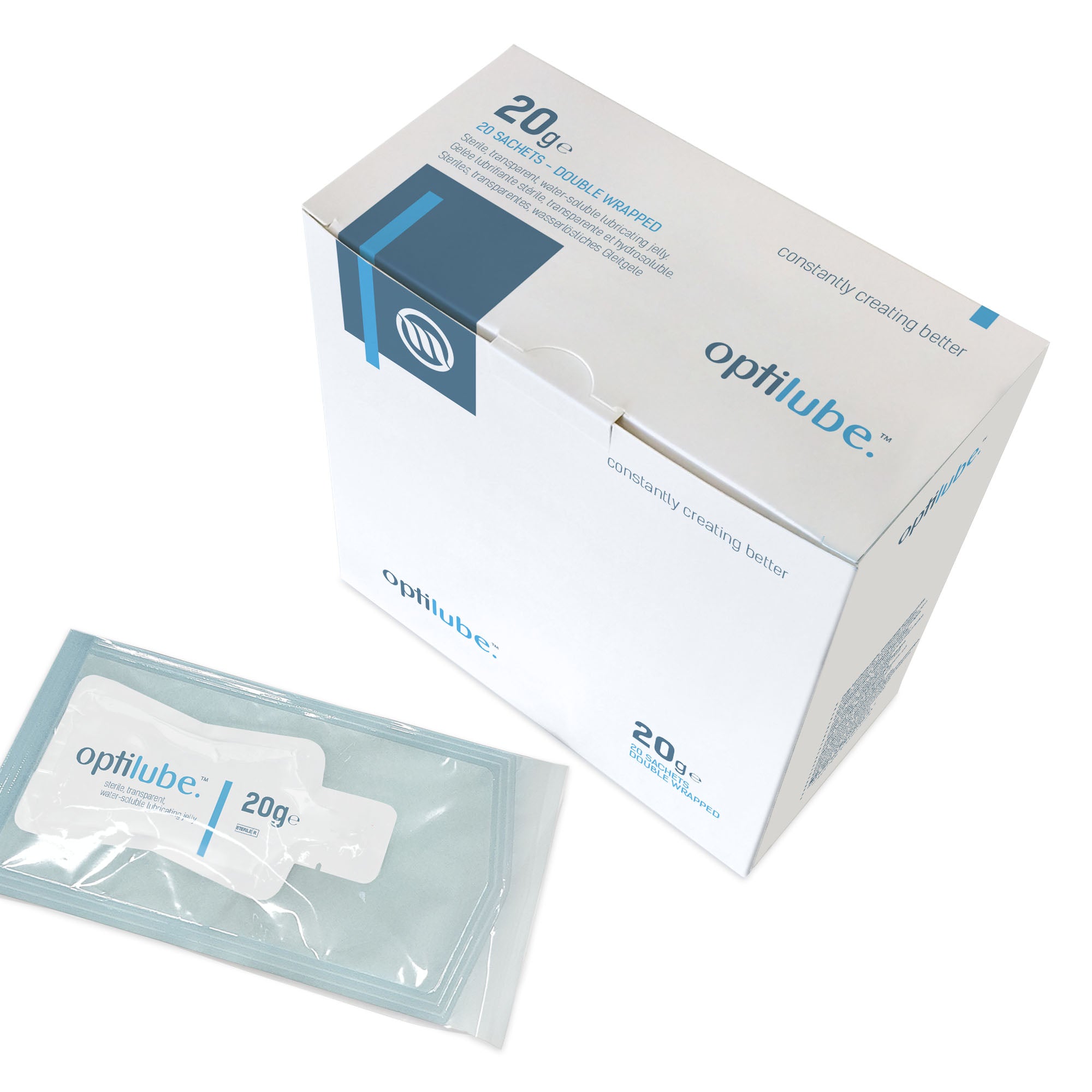 OptiLube Sterile Lubricant Gel Sachets (20g) (x20)