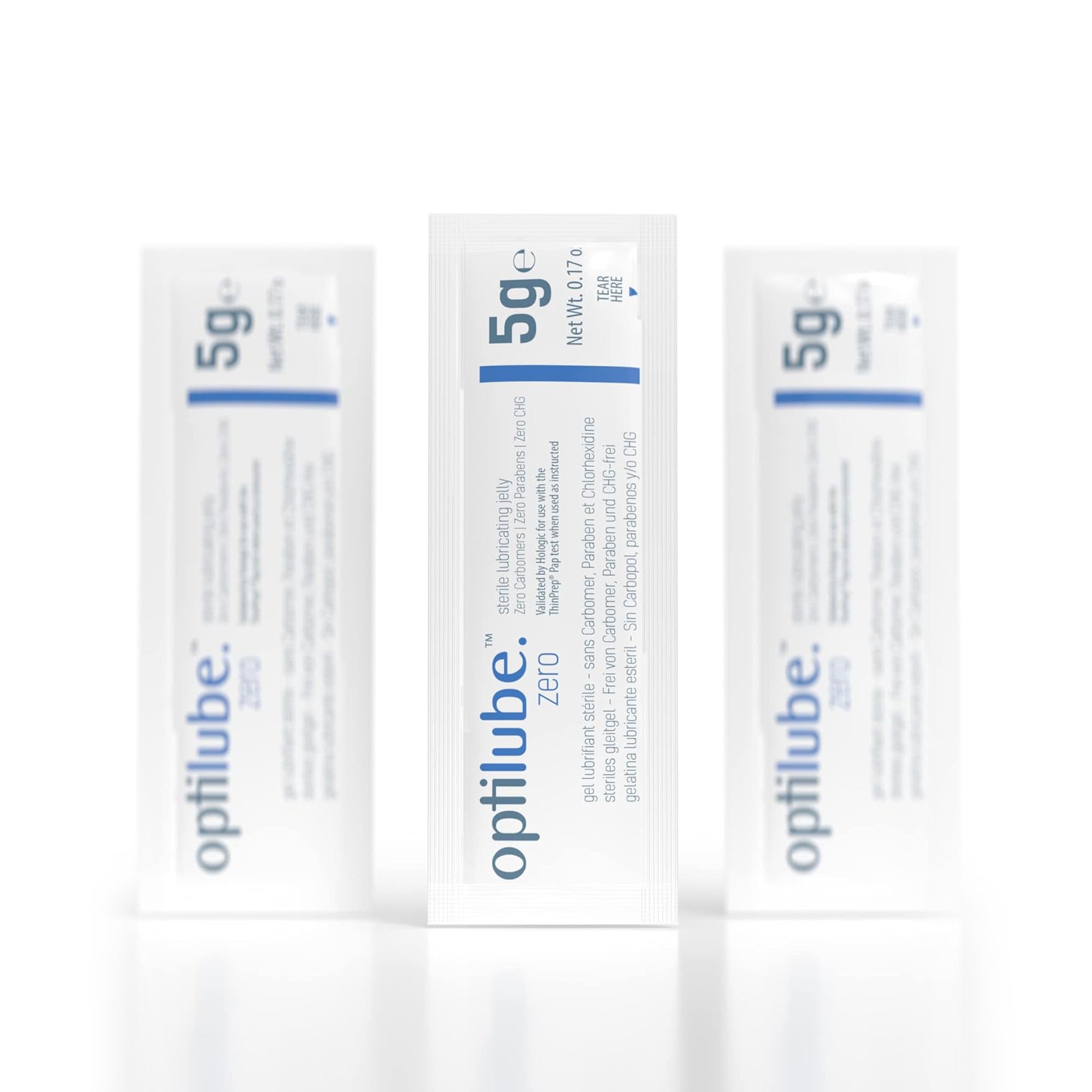 OptiLube Zero - Carbomer & Paraben Free Sterile Lubricating Jelly (5g) (x150)