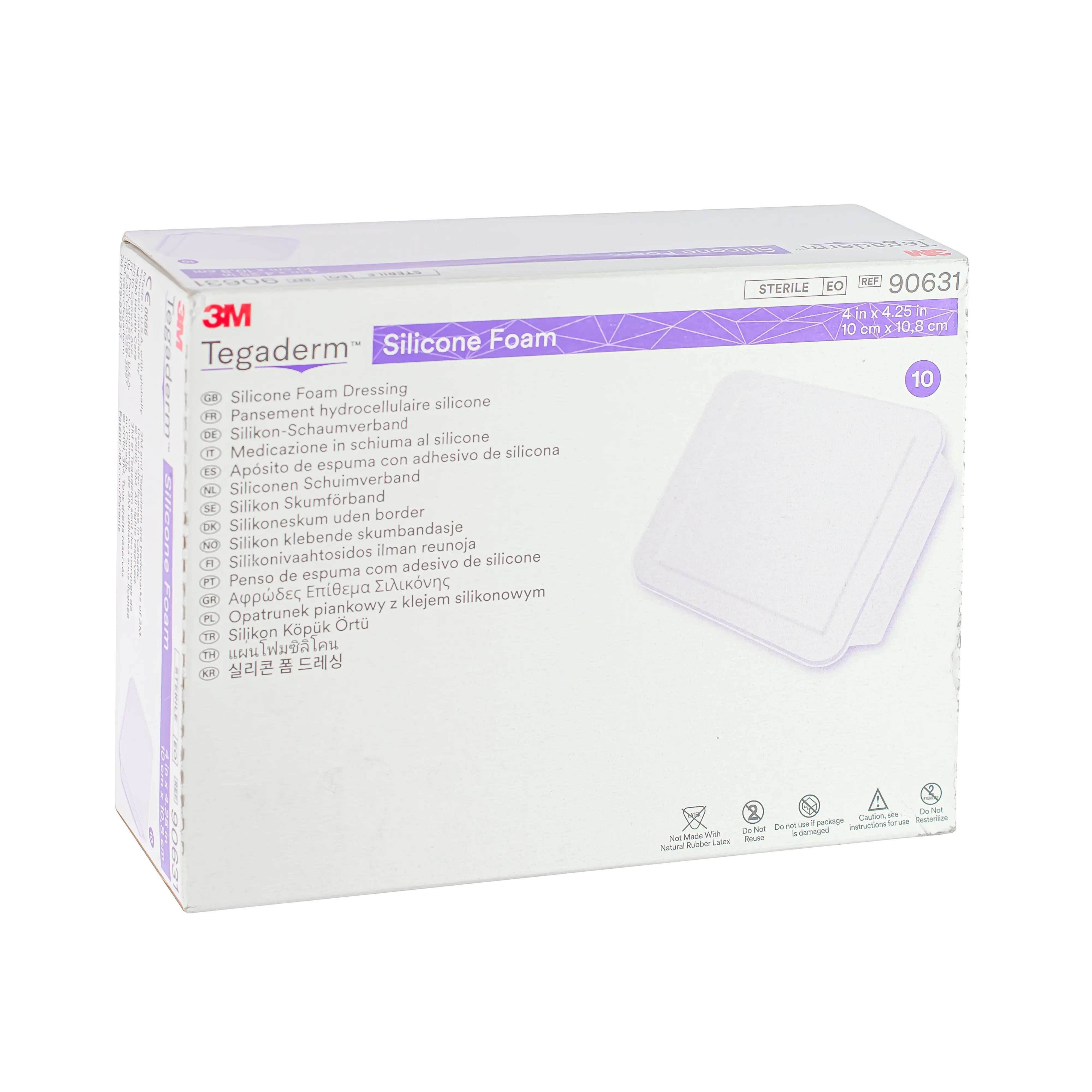 3M Tegaderm - Silicone Foam Adhesive Dressing (10cm x 10.8cm) (x10)