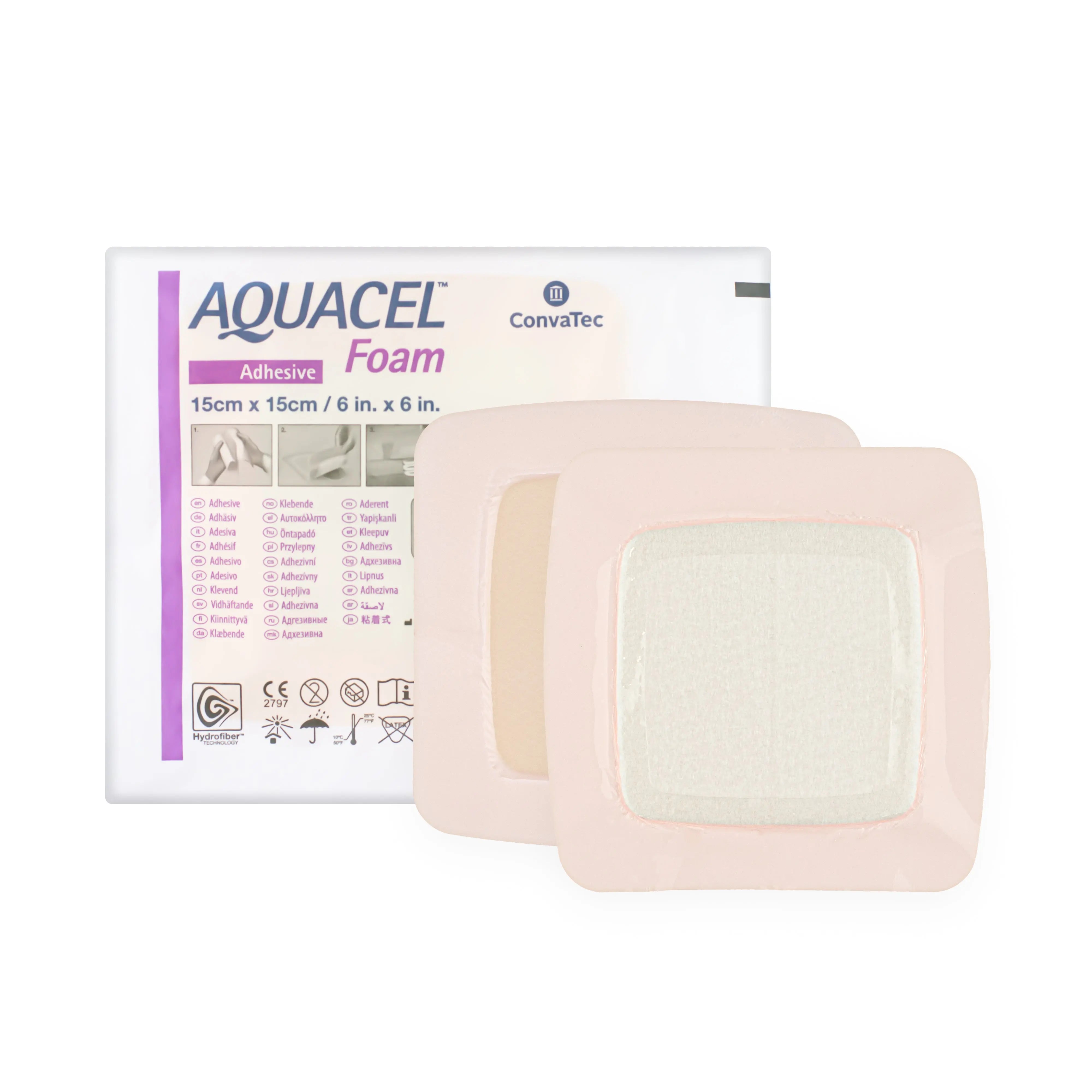 Aquacel Adhesive Foam Dressing (15cm x 15cm) (x10)