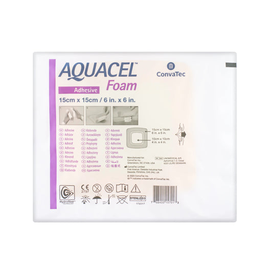 Aquacel Adhesive Foam Dressing (15cm x 15cm) (x10)