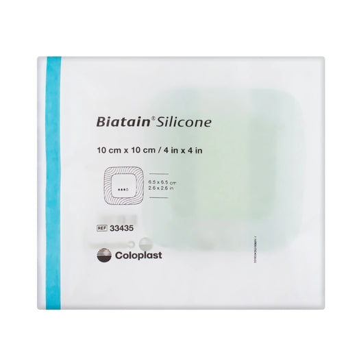 Biatain Silicone Adhesive Dressing - Silicone Wound Dressing (10cm x 10cm) (x10)