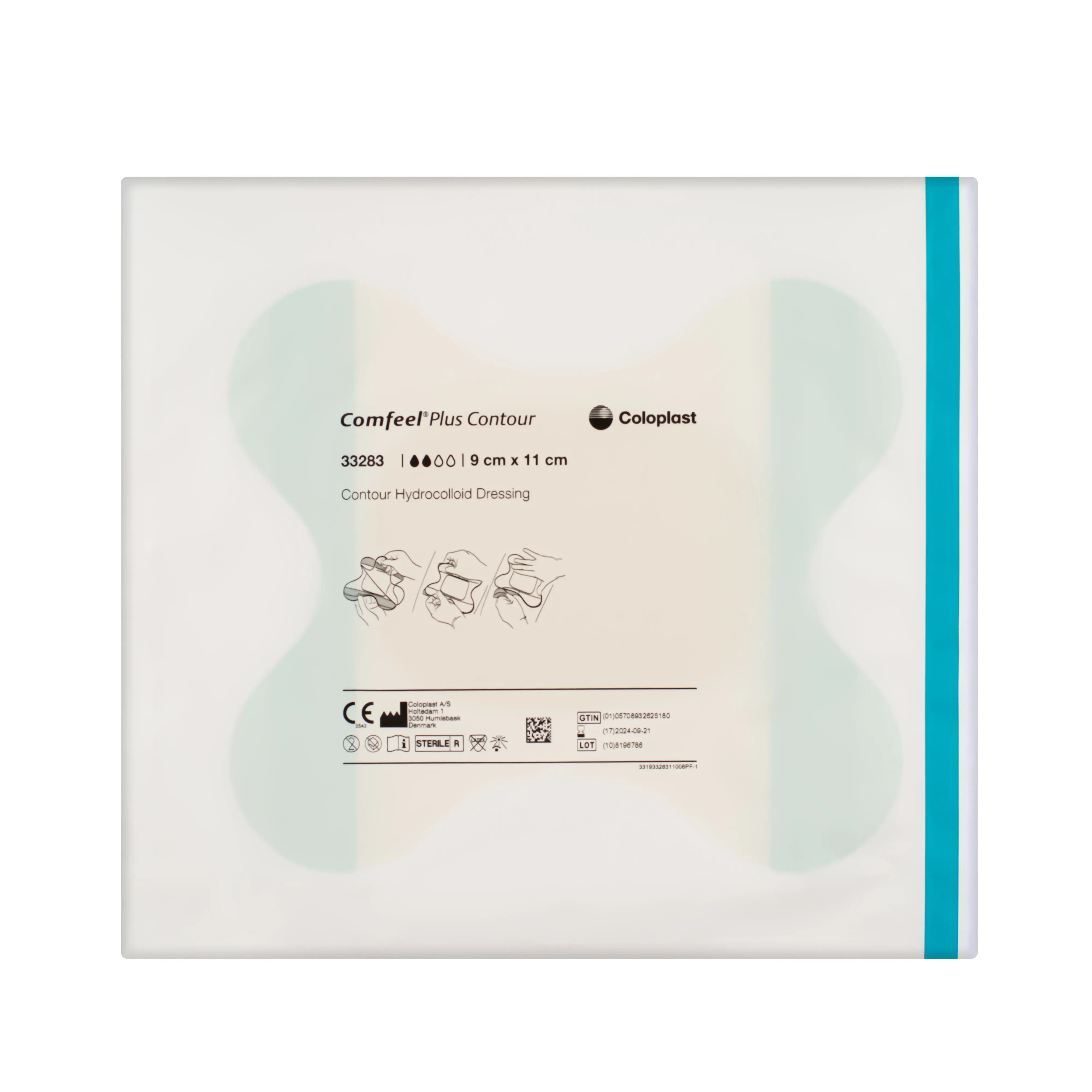 Comfeel Plus Contour - Hydrocolloid Dressing (9cm x 11cm) (x10)