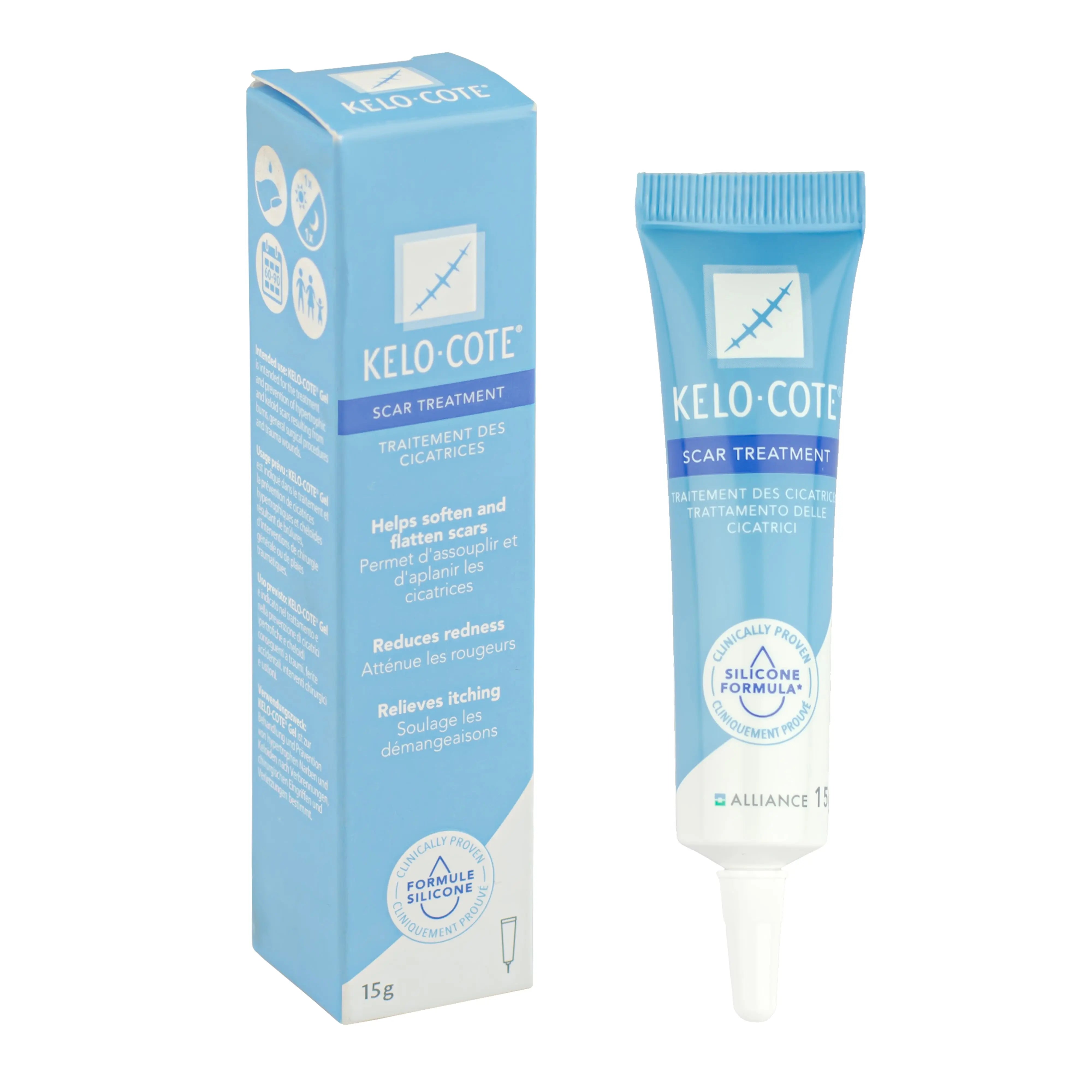 Kelo-Cote Scar Treatment Gel Tube - Silicone Formula (15g or 60g) (x1)