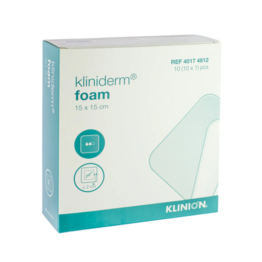 Kliniderm Foam Adhesive Dressing (15cm x 15cm) (x10)