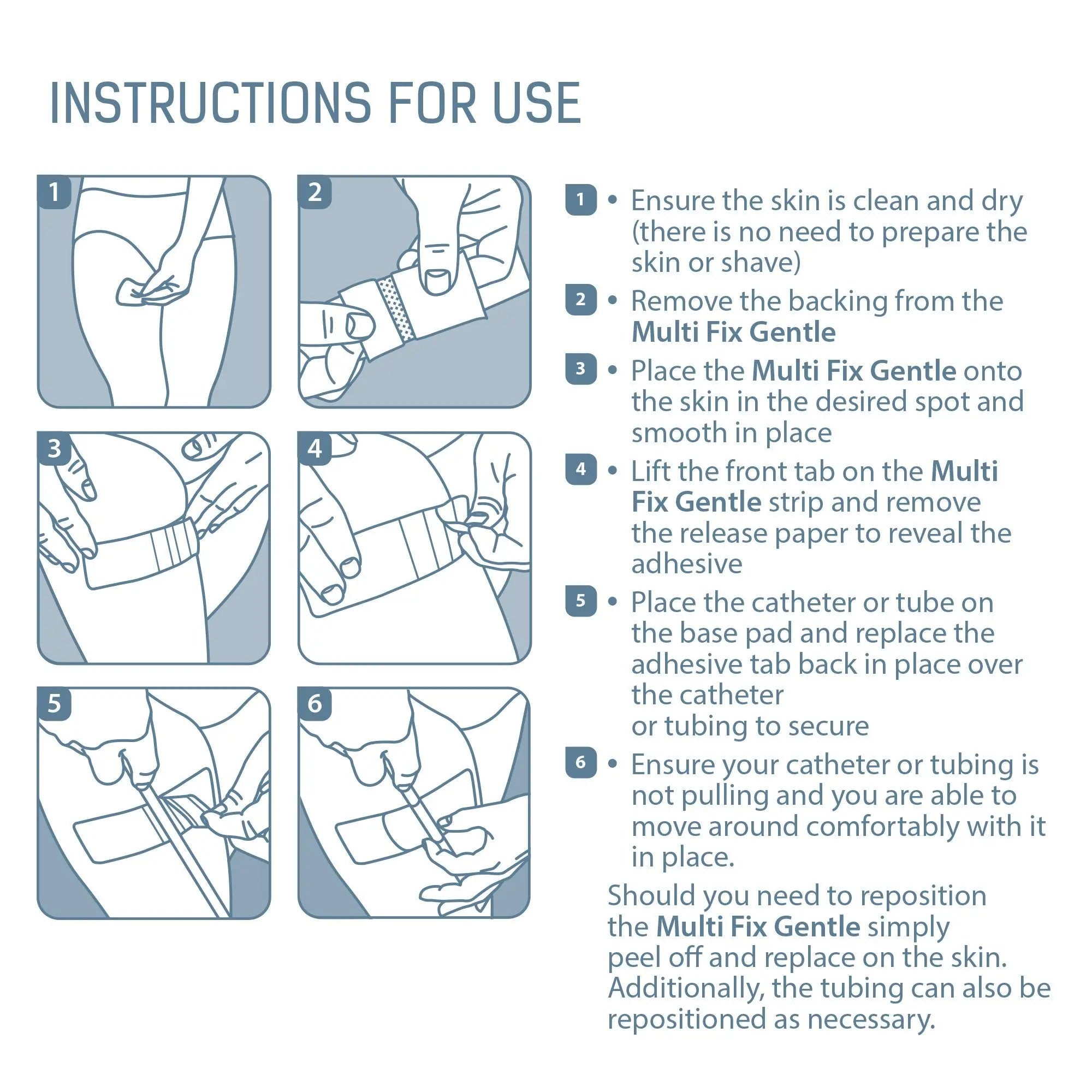 Multi Fix Gentle - Medical Tubing Securement (x10)