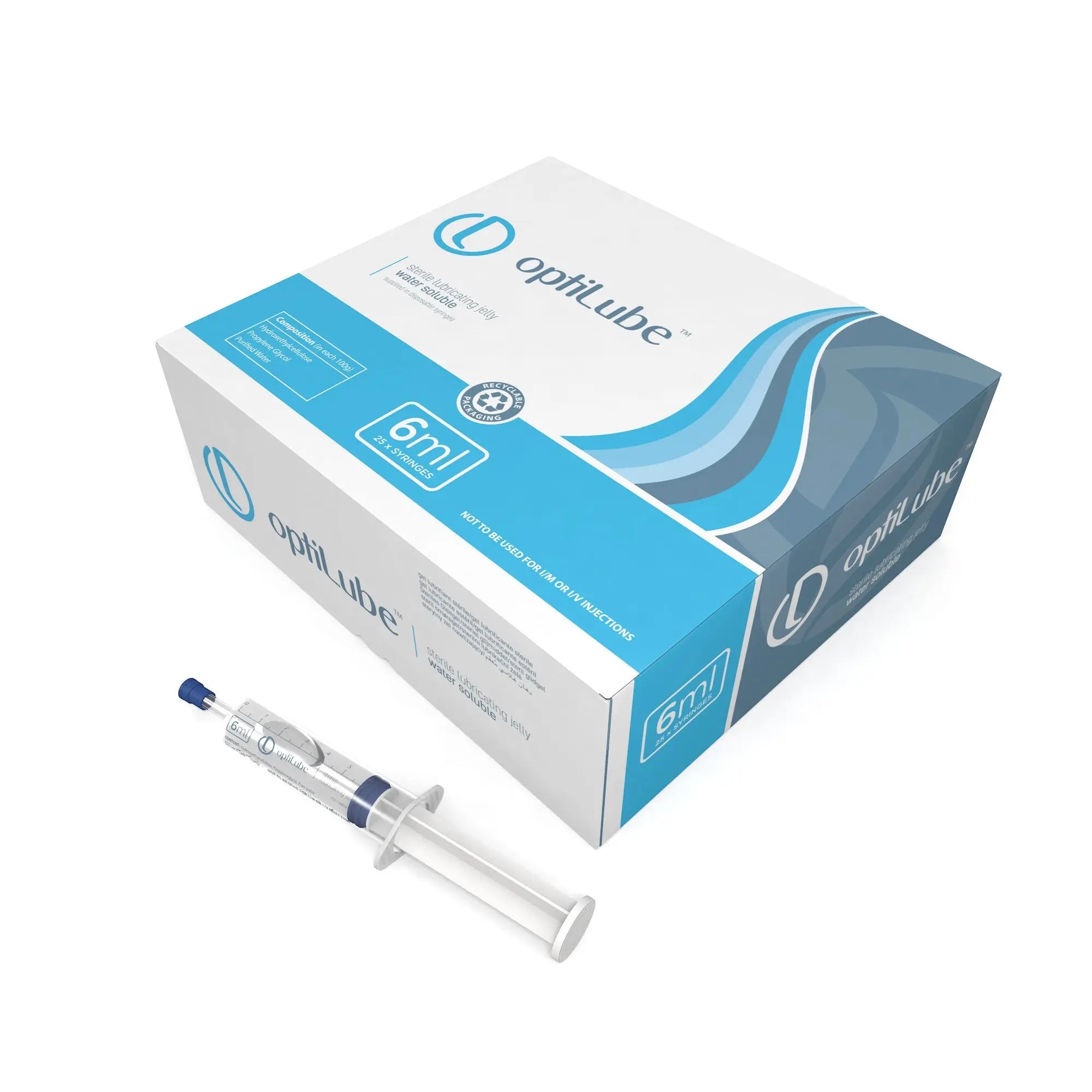 OptiLube Syringes - Sterile Lubricating Jelly (6ml or 11ml)