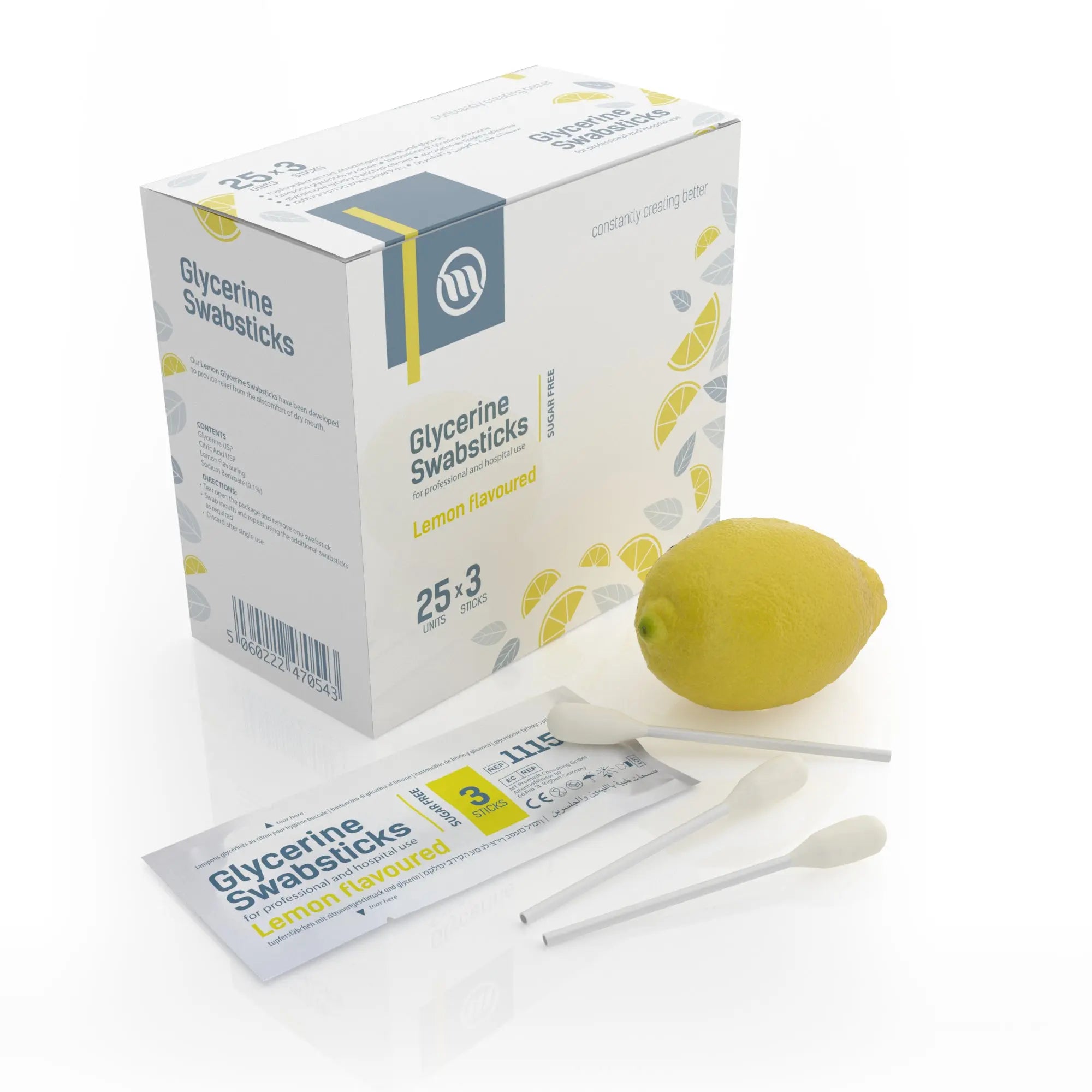 Optimum Medical Glycerine Oral Swabsticks (Lemon) (x75)