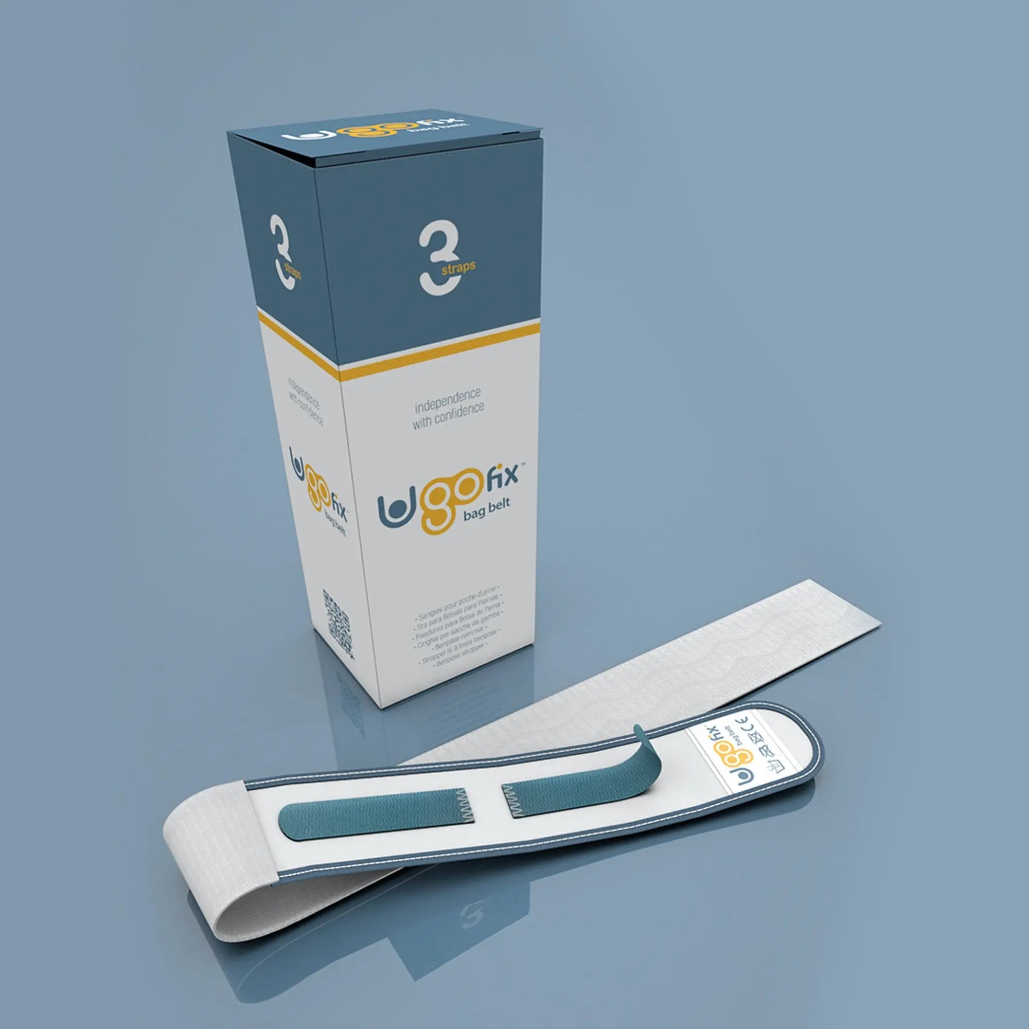 Ugo Fix Bag Belt - Catheter Leg Bag Support Strap (x3)