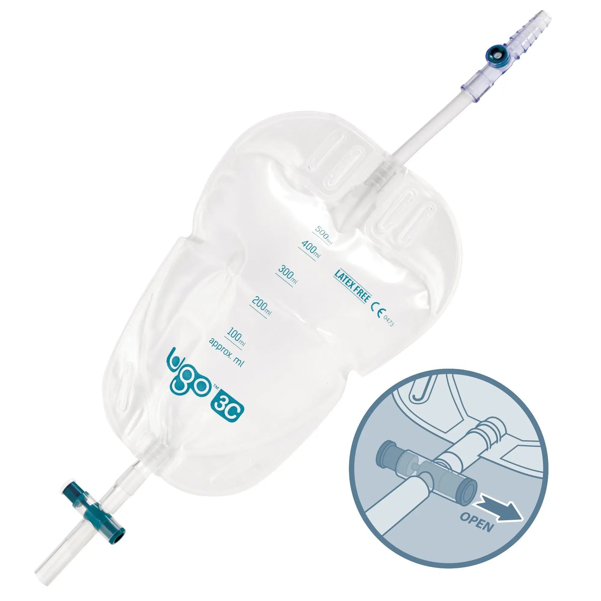 Ugo Leg Bags (Flocked) - Soft Backed Urine Drainage Bags (x10)