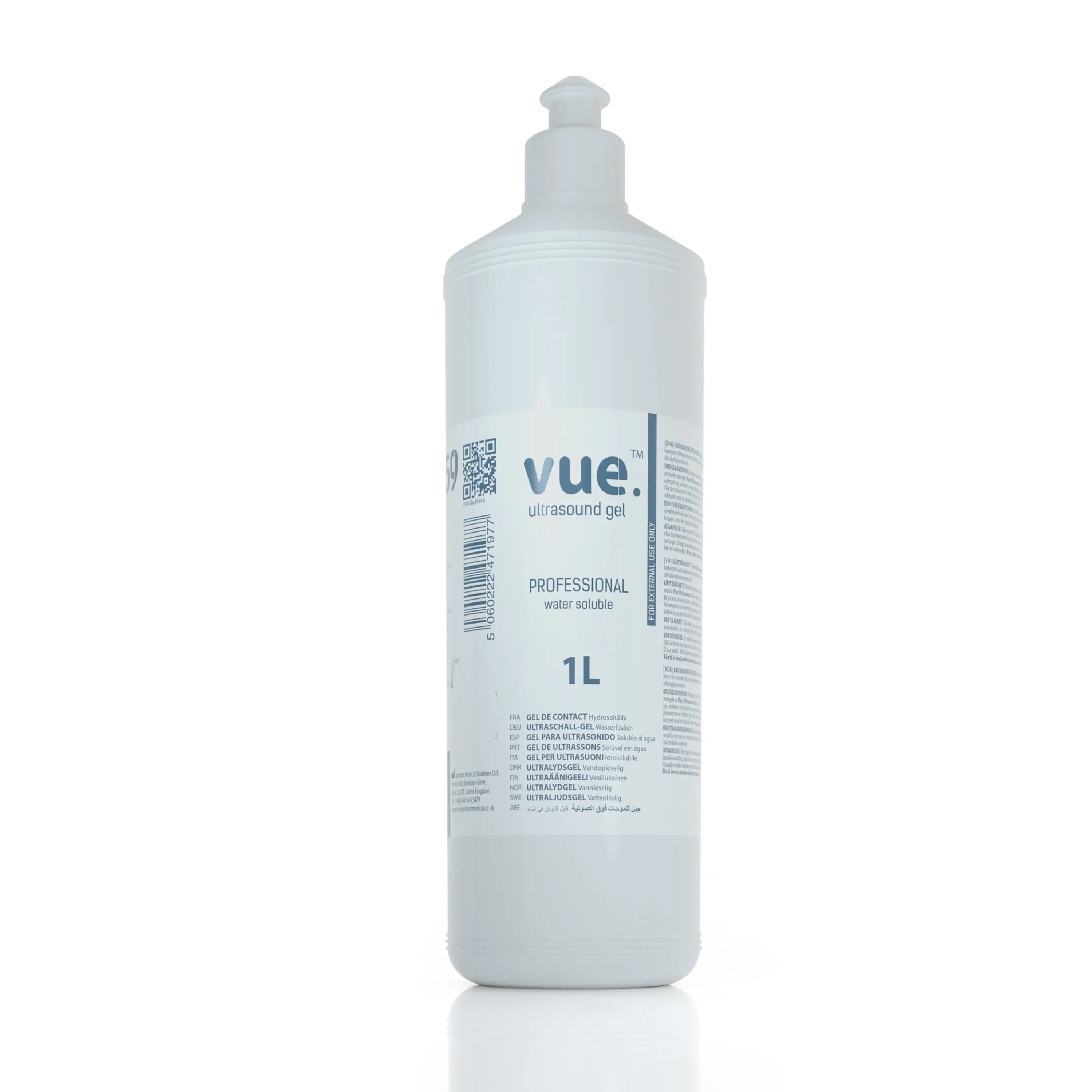 Vue Ultrasound Gel - Clear Conductive Transmission Gel (250ml or 1L) (x1)