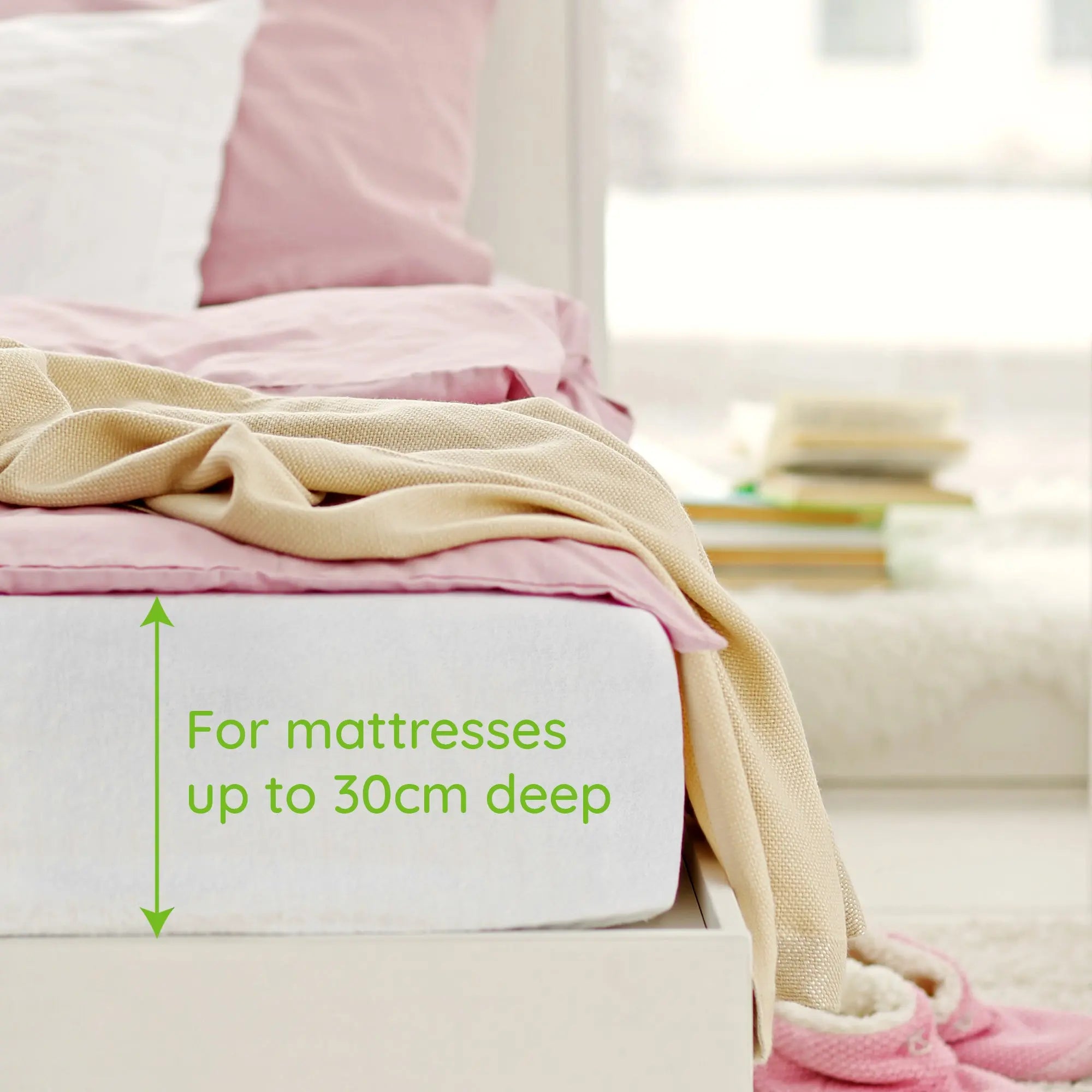 Vyne Mattress Protector - Waterproof Terry Towelling (Single, Double & King) (x1)