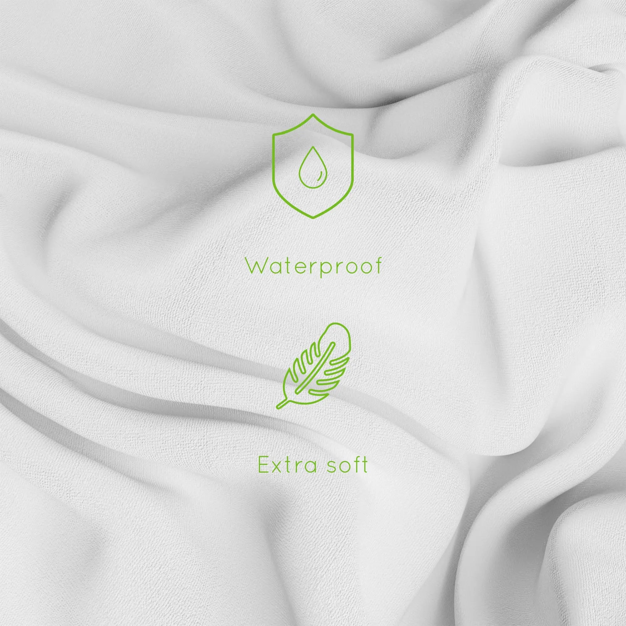 Vyne Mattress Protector - Waterproof Terry Towelling (Single, Double & King) (x1)