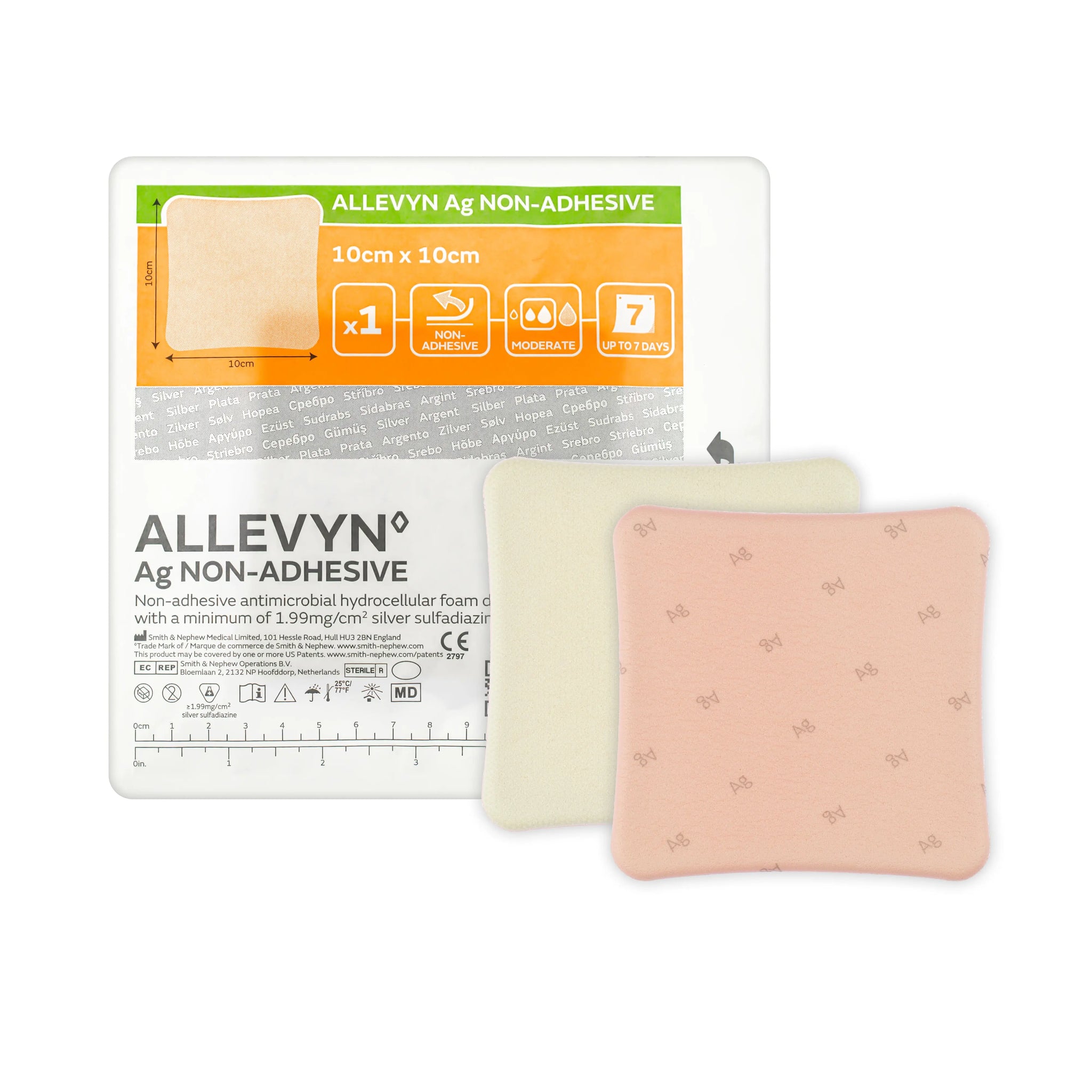Allevyn Ag Non-Adhesive Dressing (x1 or 10) | Dressing Pads | Vyne