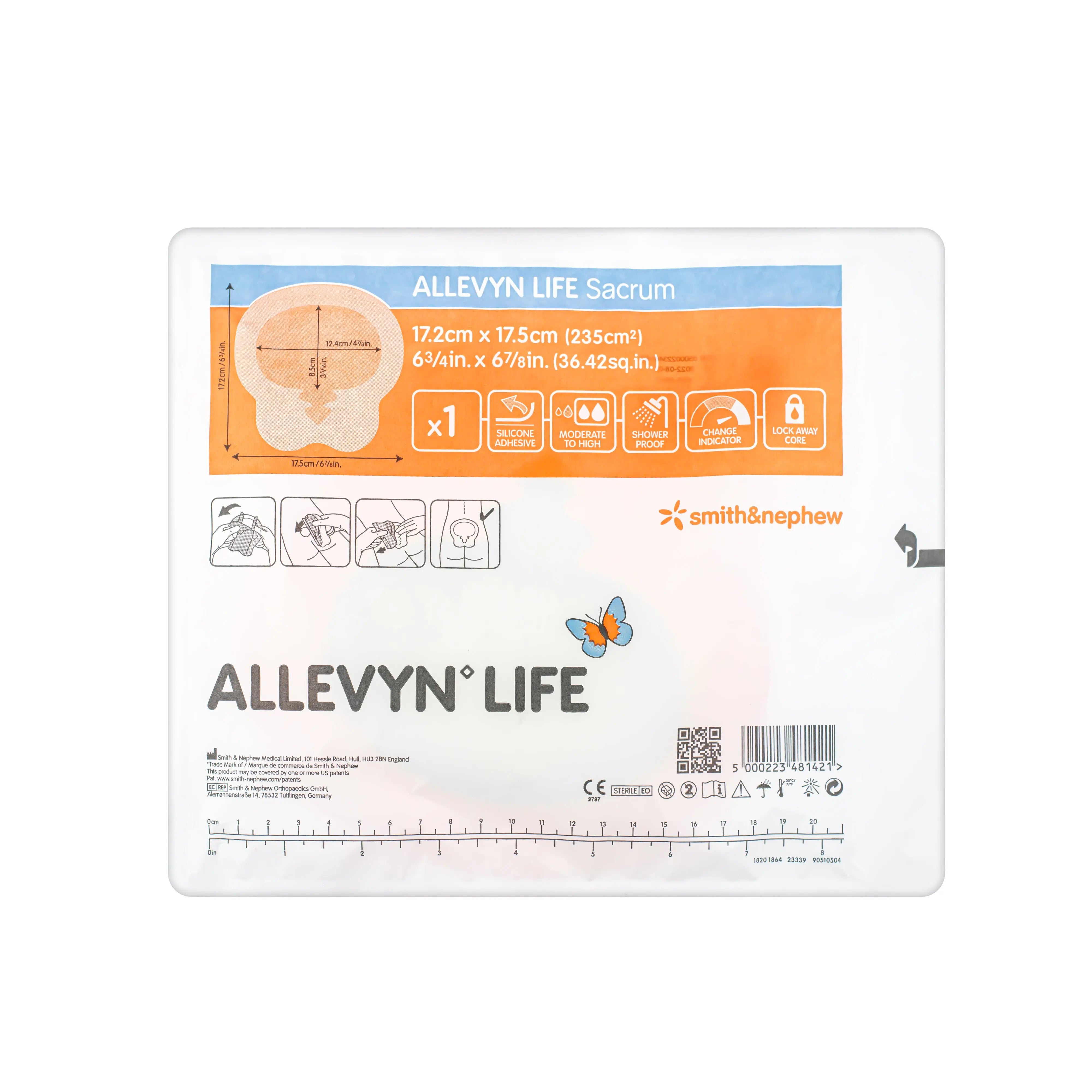 Allevyn Life Dressing - Silicone Adhesive Dressing (Sacrum) (Multiple Sizes) (x10)