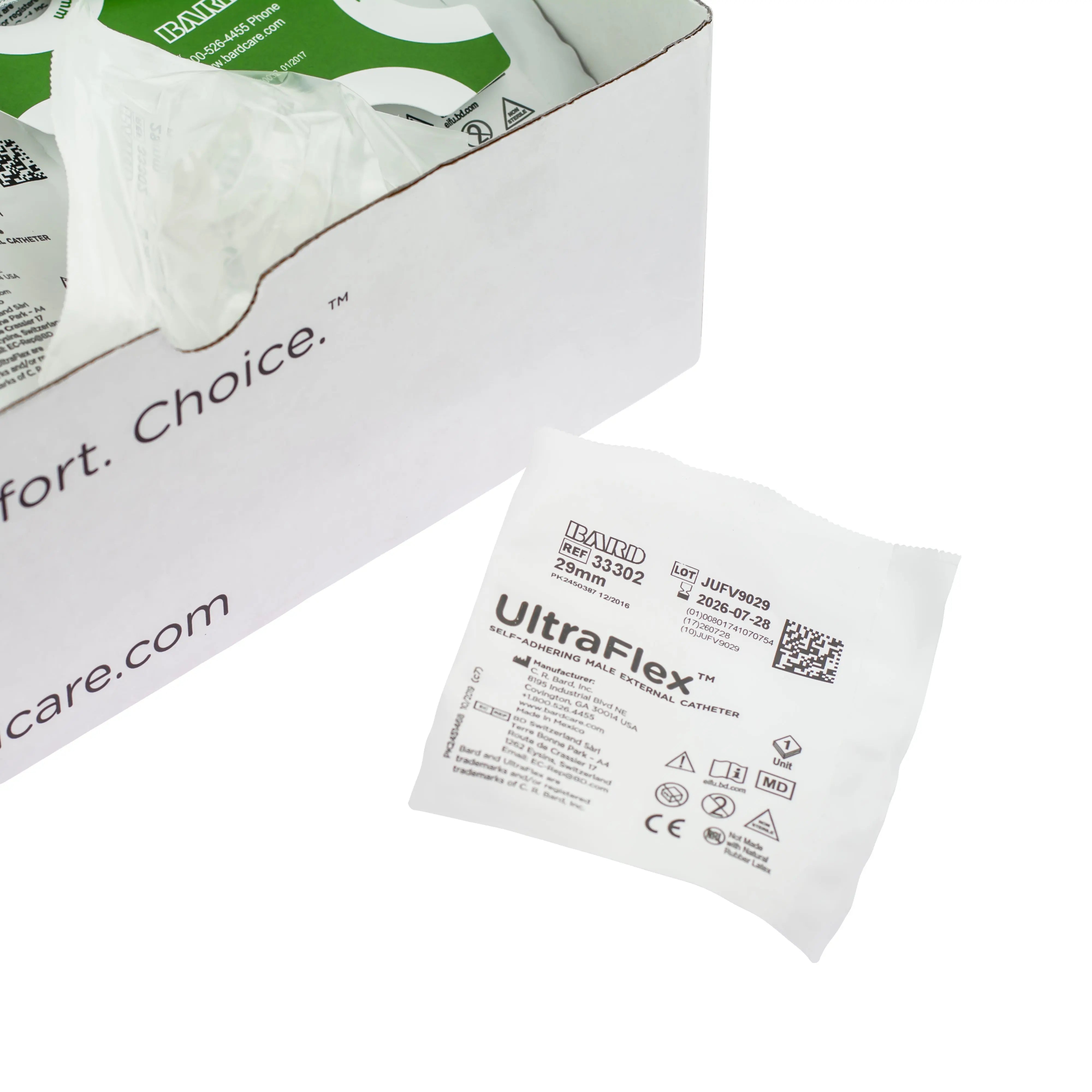 Bard Rochester Ultraflex Sheaths - Self-Adhesive External Catheter (x30)
