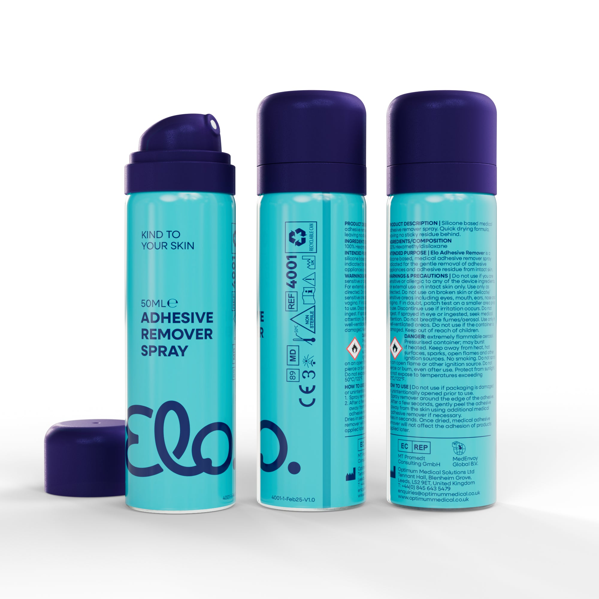 Elo No-Sting Medical Adhesive Remover Spray (50ml)