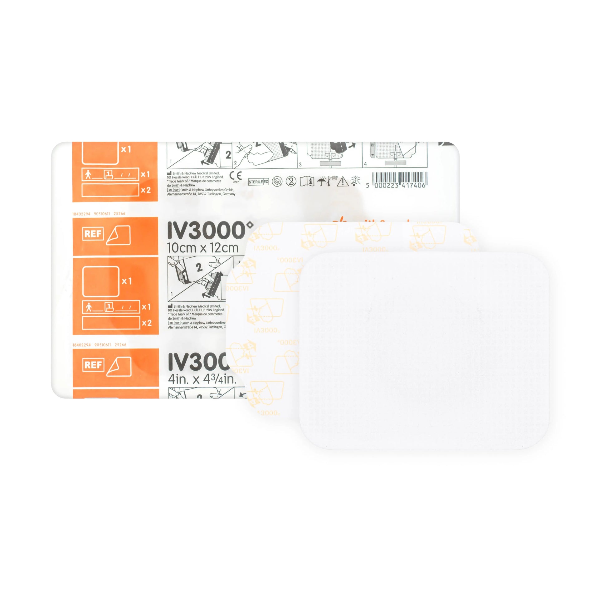 IV3000 Moisture Responsive Catheter Dressing (10cm x 12cm)
