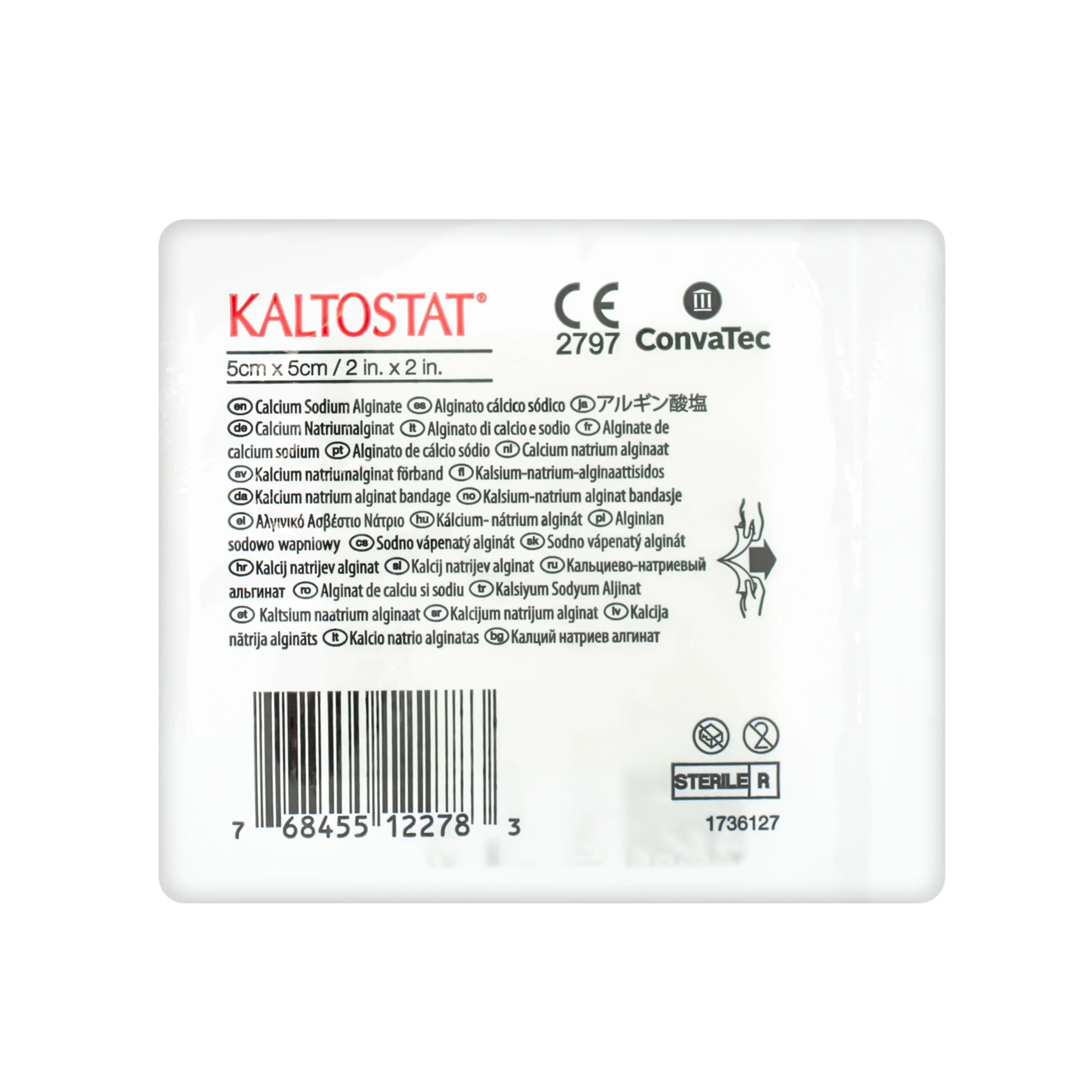 Kaltostat Alginate Dressing - Alginate Primary Dressing (5cm x 5cm) (x10)