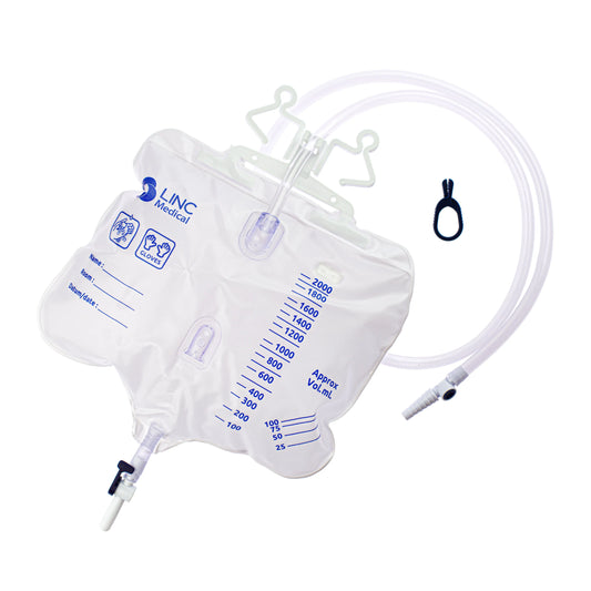 LINC-Flo 2L Drainage Bags (With Integrated Bed Hanger) (x10)