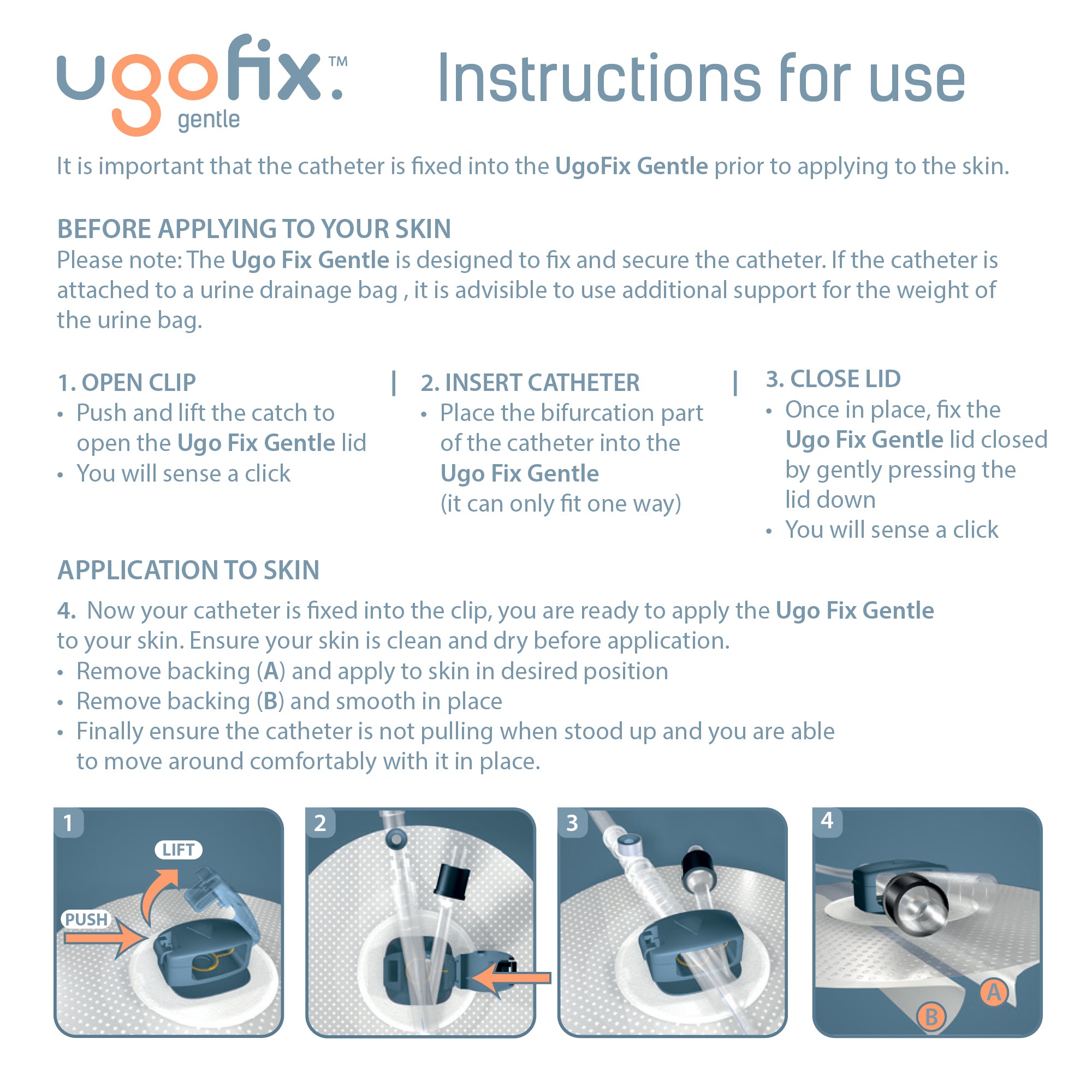 Ugo Fix Gentle - Catheter Securement Clip (x5)