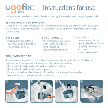 Ugo Fix Gentle Catheter Clip (x5) | Order Catheter Fixation | Vyne