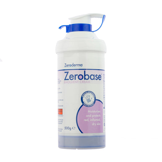 Zerobase Emollient Cream - Moisturises & Protects Red, Inflamed, & Dry Skin (500g)