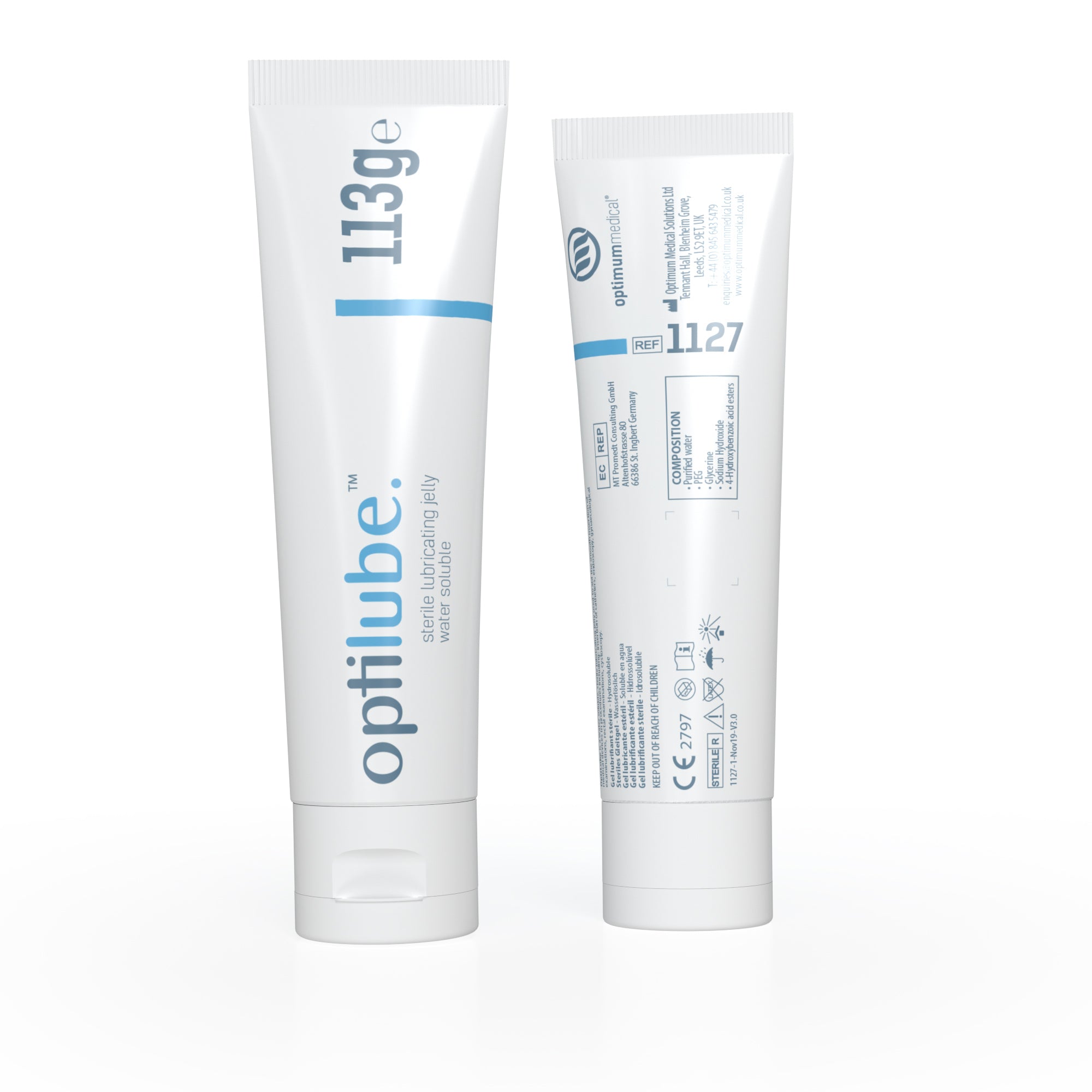 OptiLube Sterile Lubricant Gel Tubes (113g) (x1 or 12)