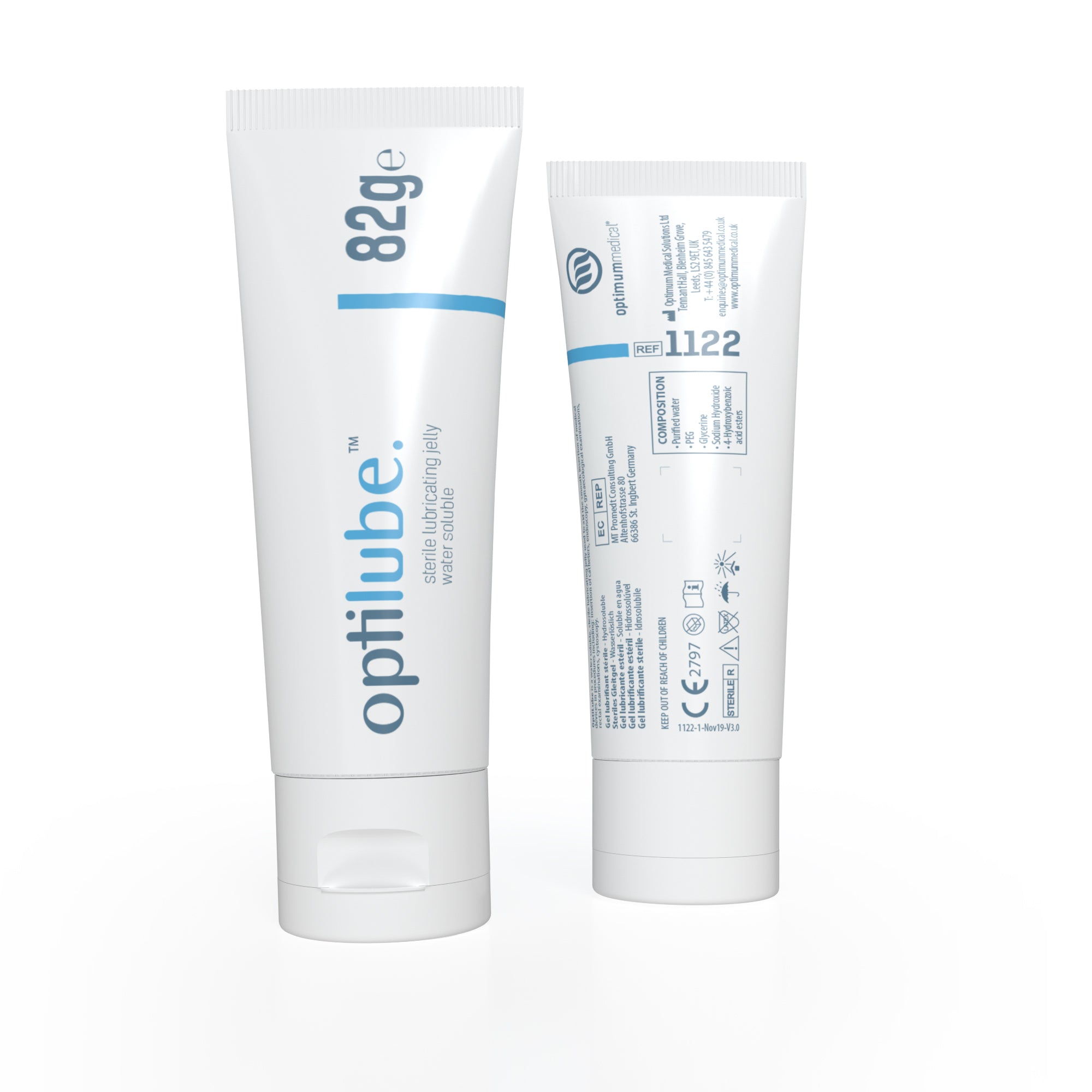 OptiLube Sterile Lubricant Gel Tubes (82g) (x1 or 12)