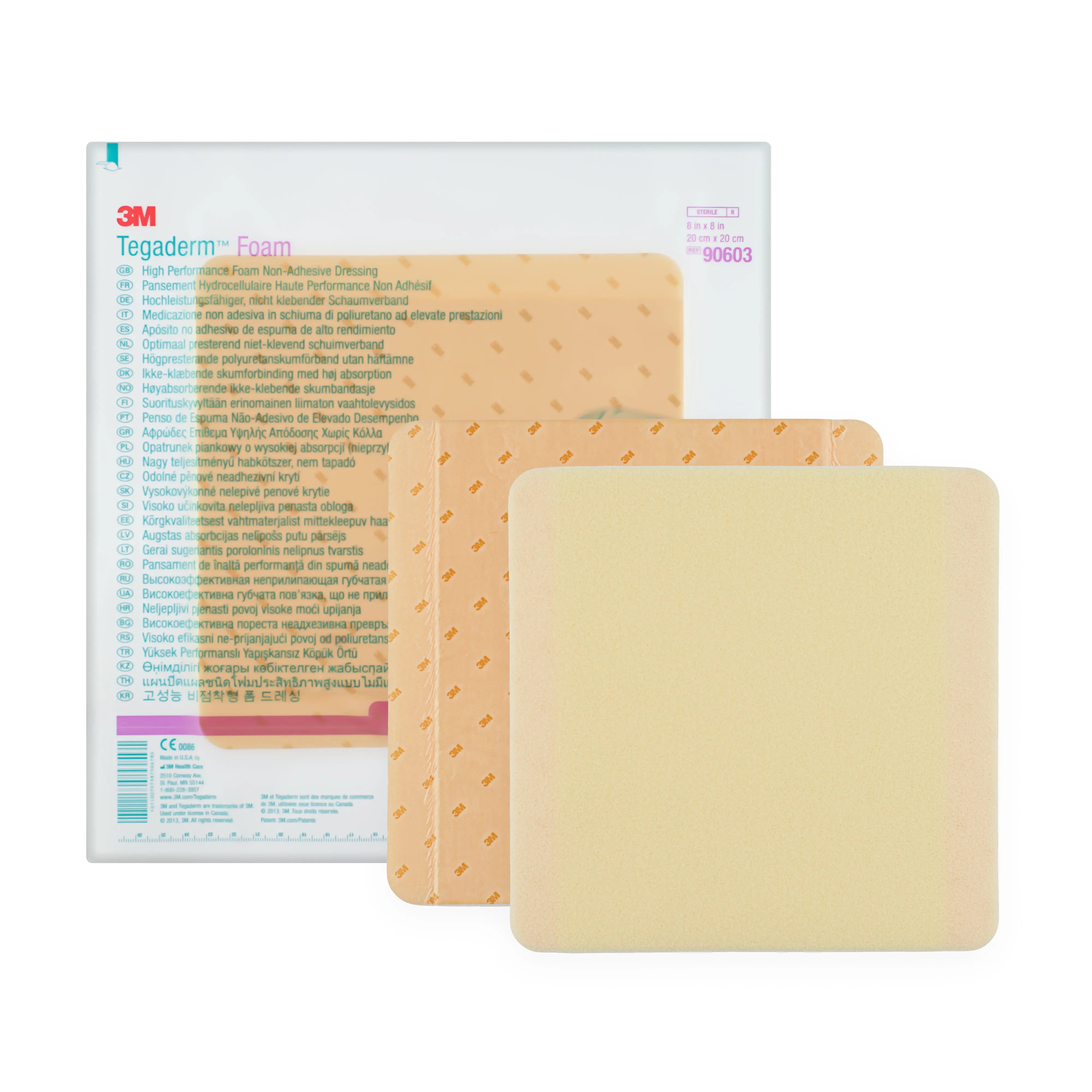 3M Tegaderm - Foam Non-Adhesive Dressing (20cm x 20cm) (x5)