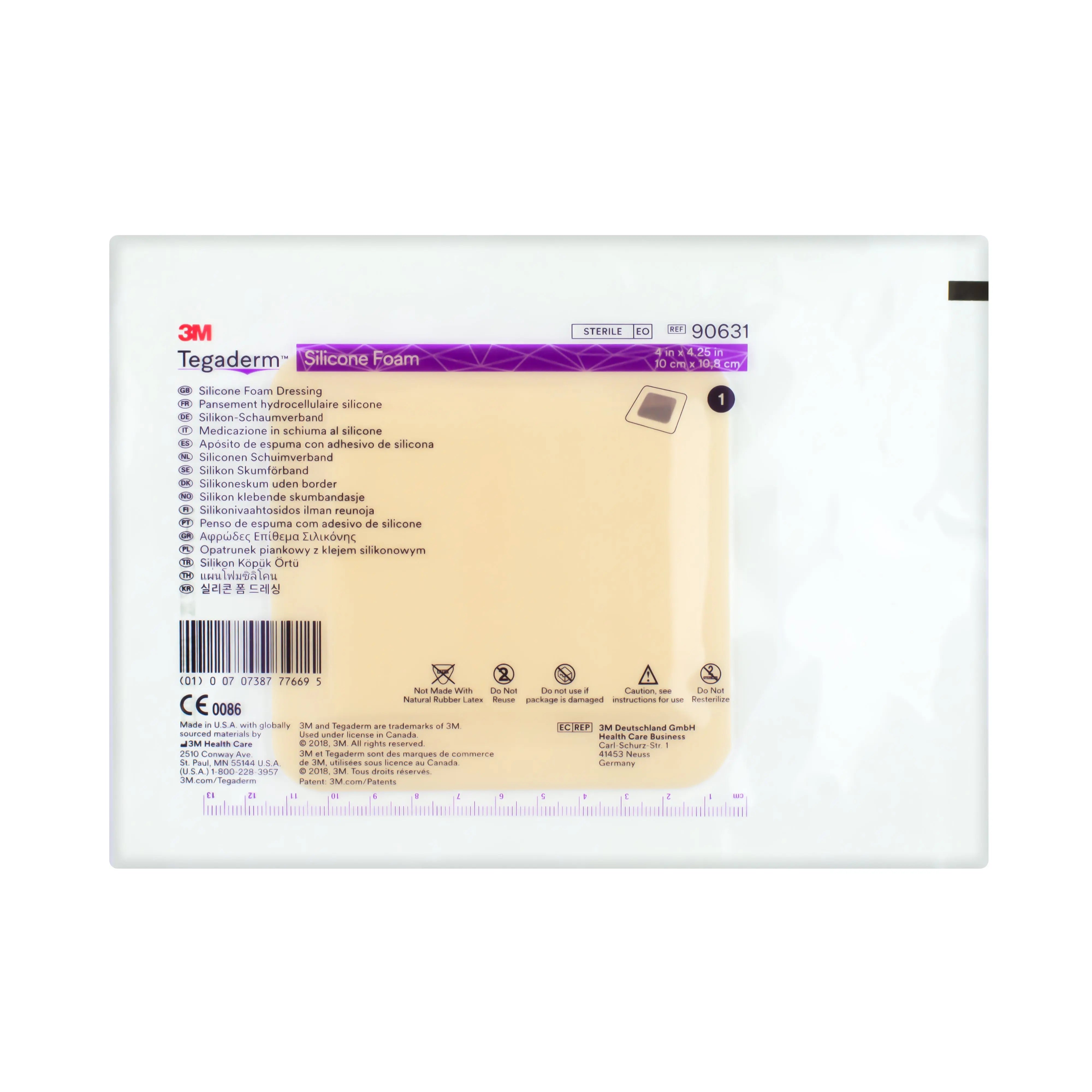 3M Tegaderm - Silicone Foam Adhesive Dressing (10cm x 10.8cm) (x10)