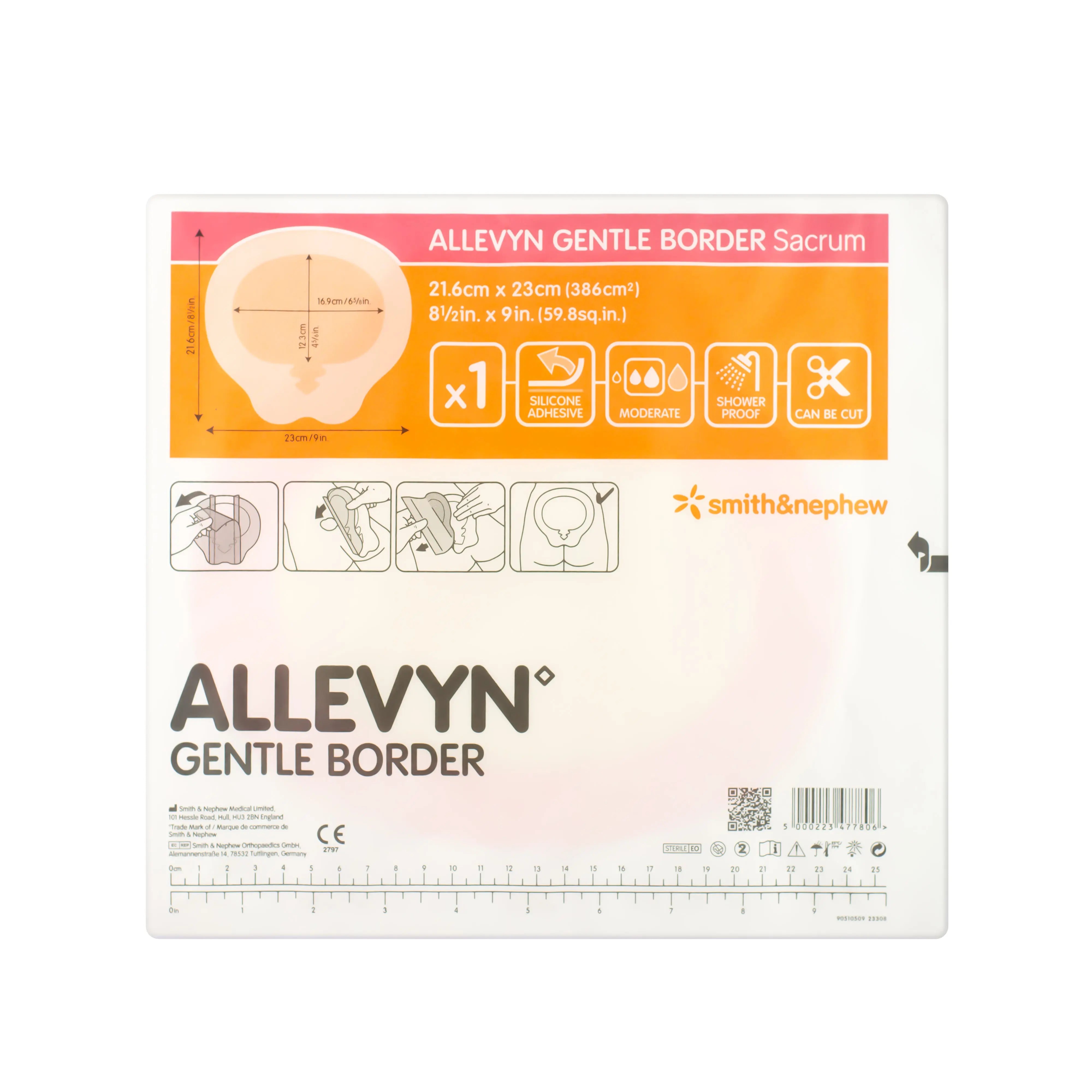 Allevyn Gentle - Border Sacrum Dressing (x10)