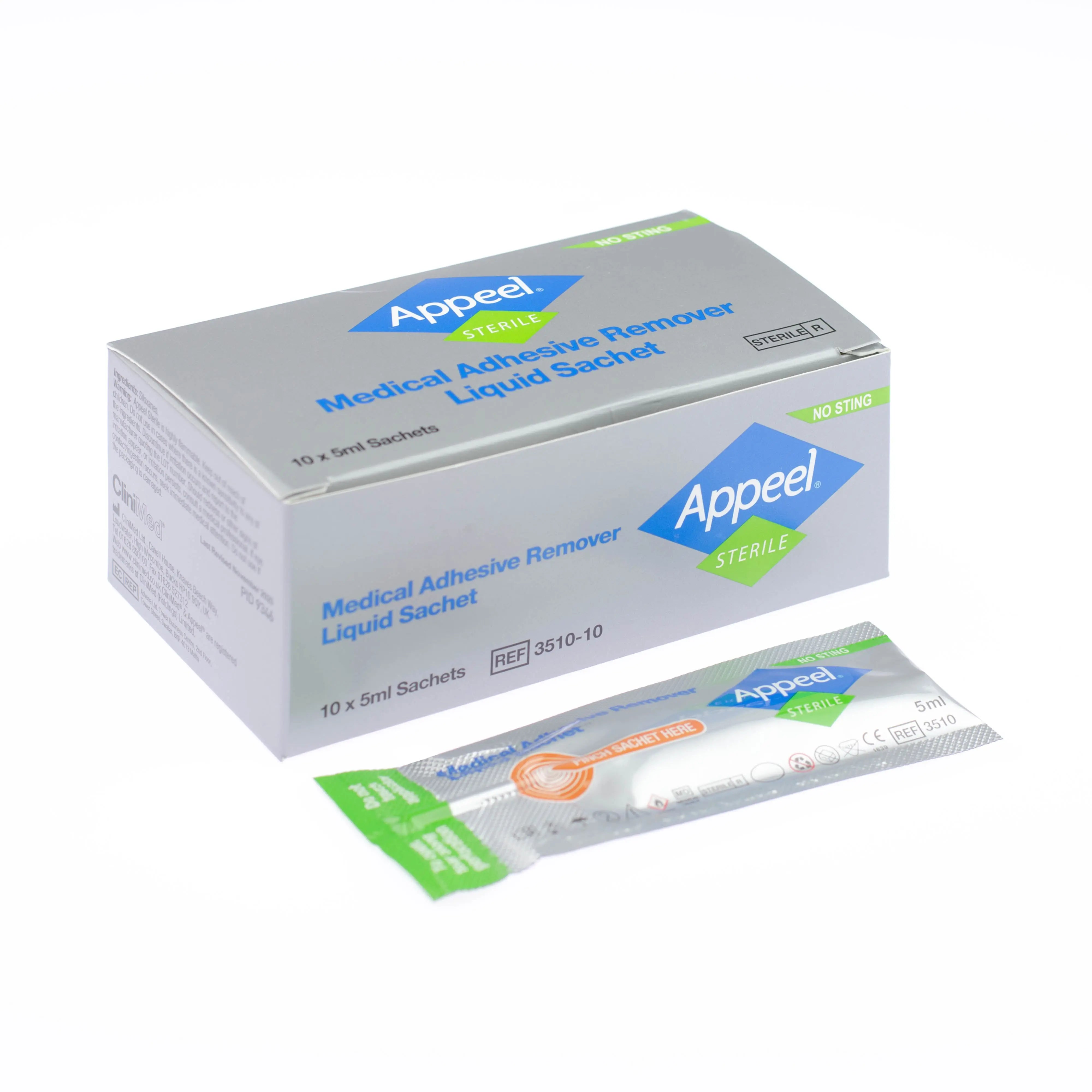 Appeel Liquid Sachet - Sterile Adhesive Dressing Remover (x10)