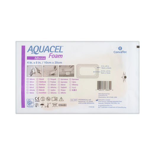 Aquacel Foam Adhesive Dressing (10cm x 20cm) (x5)
