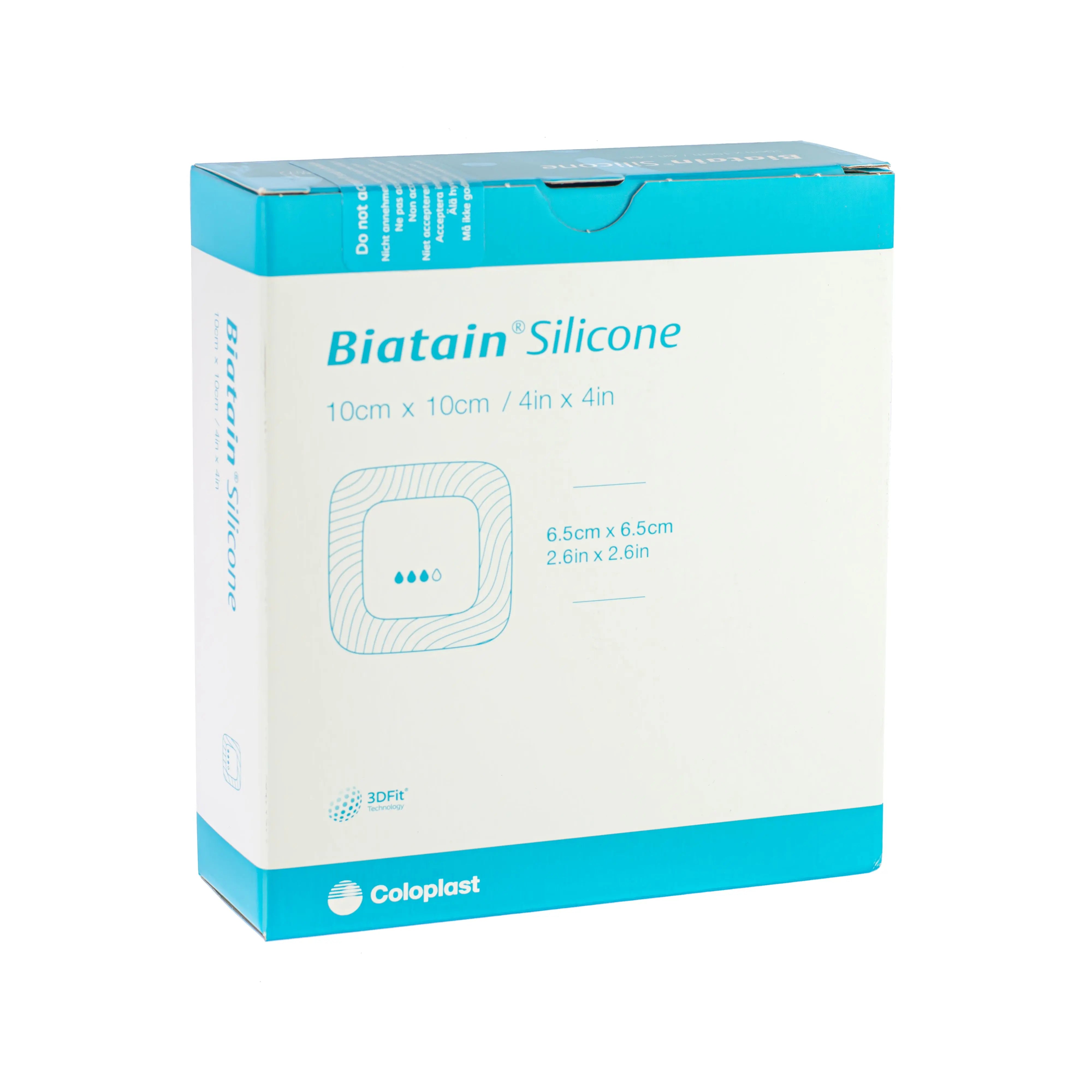 Biatain Silicone Adhesive Dressing - Silicone Wound Dressing (10cm x 10cm) (x10)