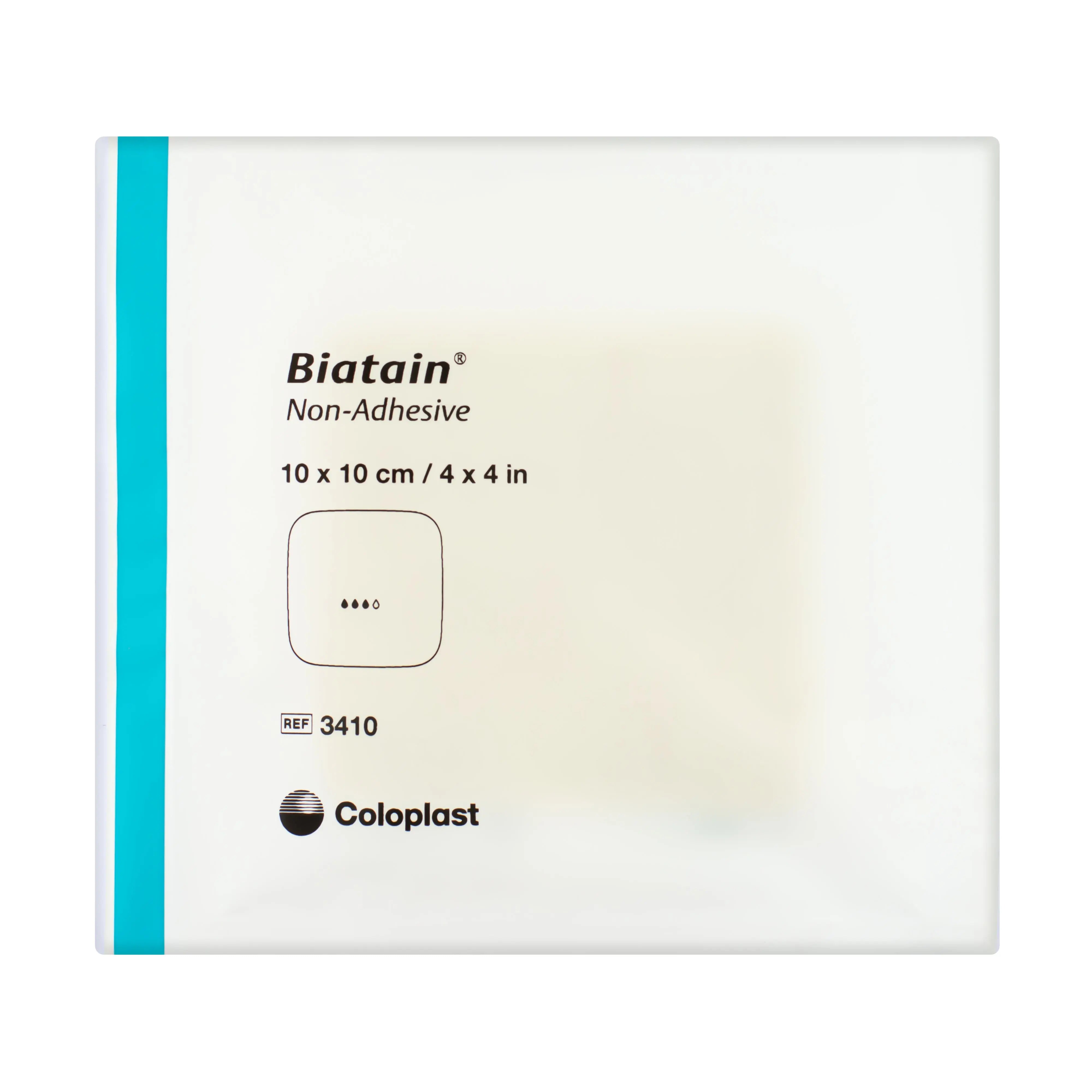 Biatain Soft-Hold Adhesive Dressing - Polyurethane Foam Dressing (10cm x 10cm) (x5)