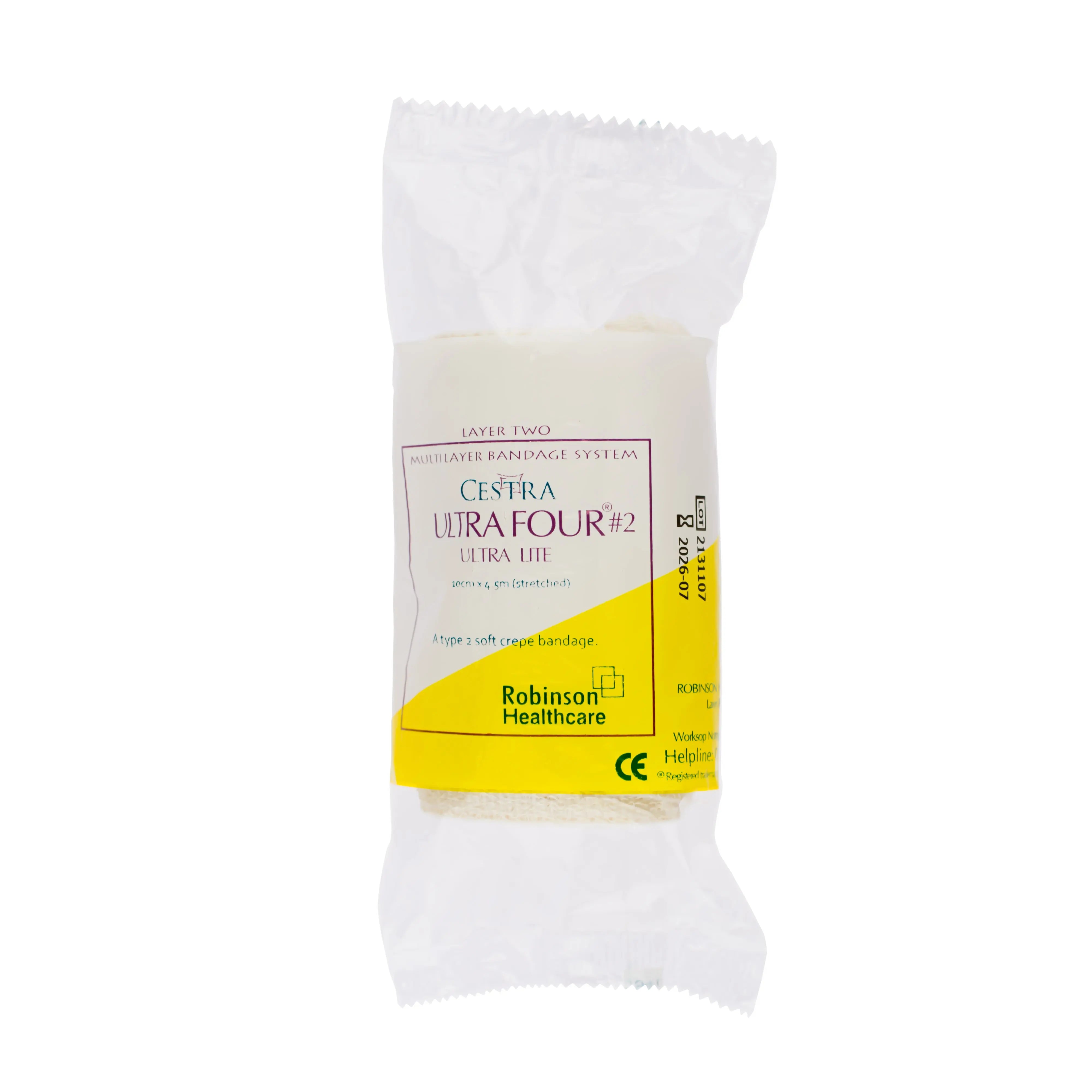 Cestra Ultra Four Crepe Bandage - Ultra Lite (10cm x 4.5cm) (x1)