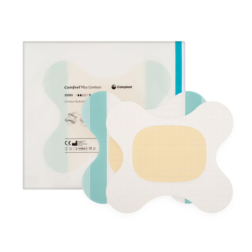 Comfeel Plus Contour Hydrocolloid Dressing (9cm x 11cm) (x10) Vyne