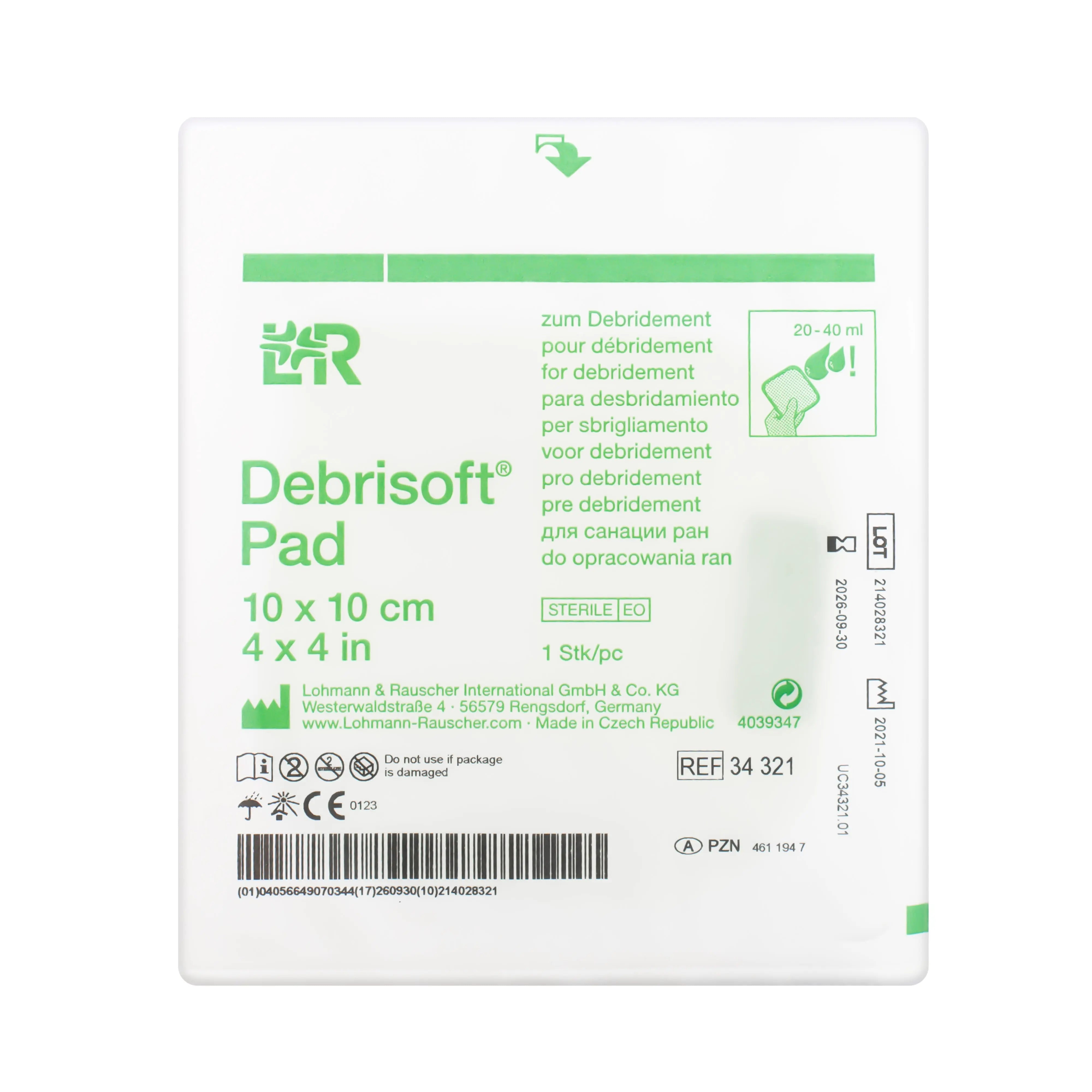 Debrisoft - Non-Adhesive Dressing Pads (x5)