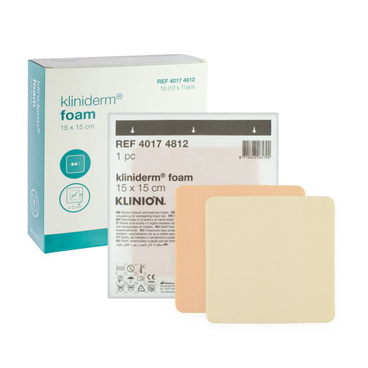 Kliniderm Foam Adhesive Dressing (15cm x 15cm) (x10)