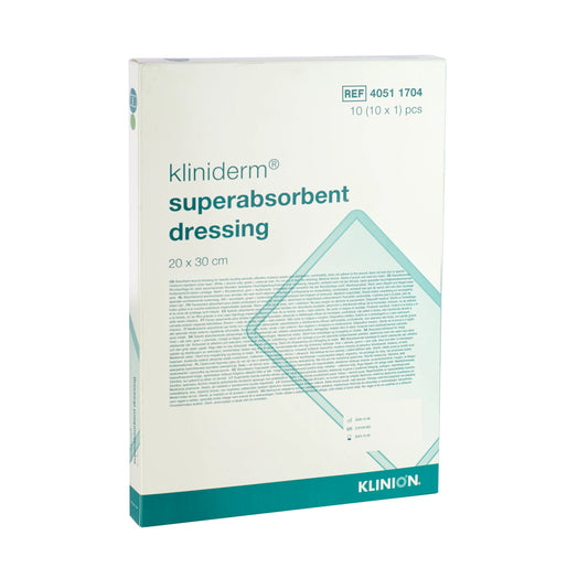 Kliniderm Superabsorbent Dressing Pads (20cm x 30cm) (x10) Vyne
