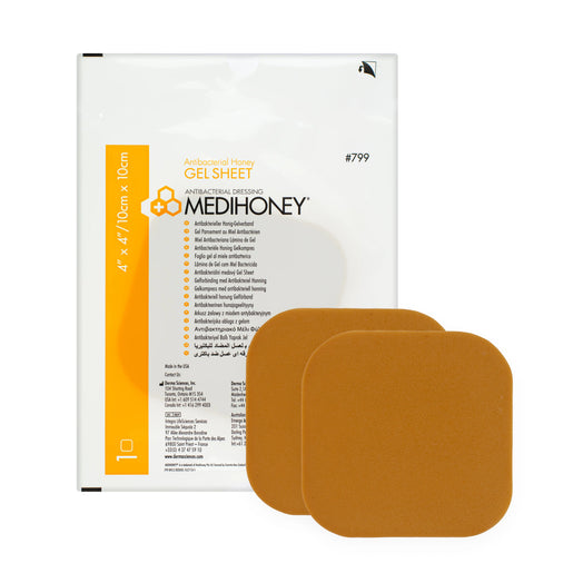 Medihoney Anti-Bacterial Dressing - Gel Sheet (10cm x 10cm) (x10)