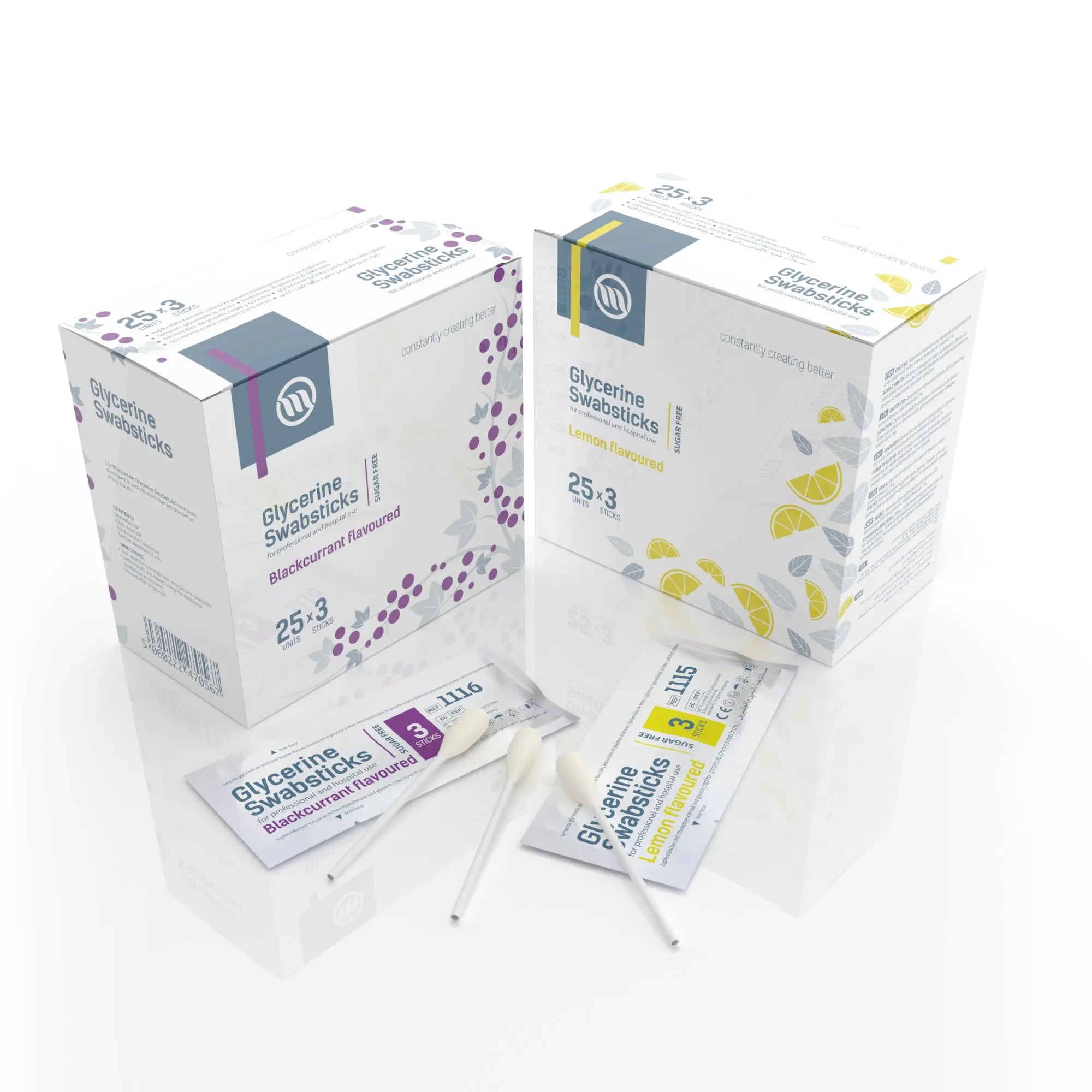 Optimum Medical Glycerine Oral Swabsticks (Lemon) (x75)
