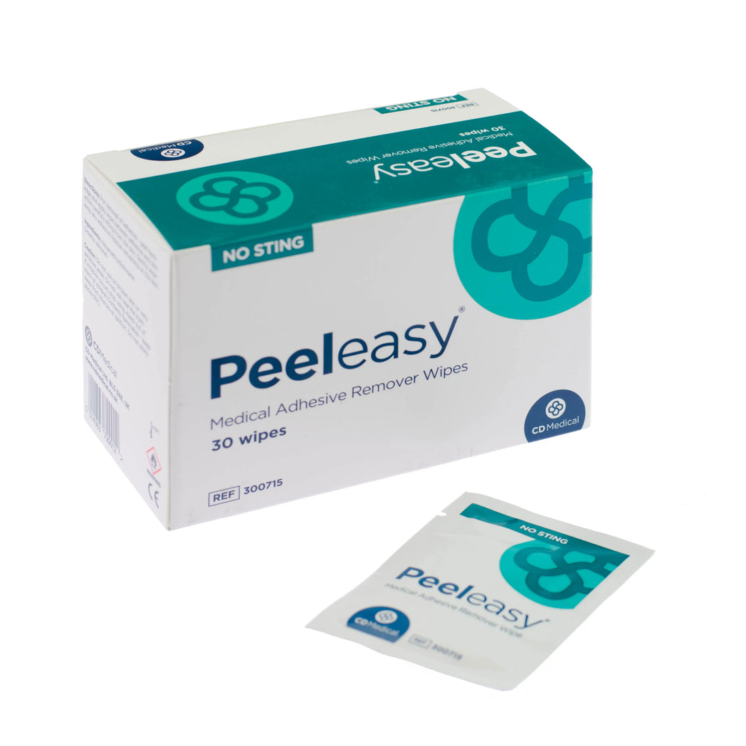 PeelEasy Medical Adhesive Remover Wipes (x30) Stoma Care Vyne