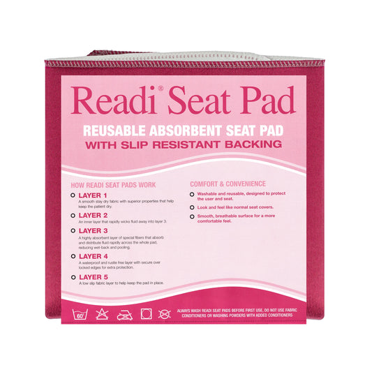 Readi Chair Pad - Washable Burgundy Seat Pad (Multiple Sizes) (x1)