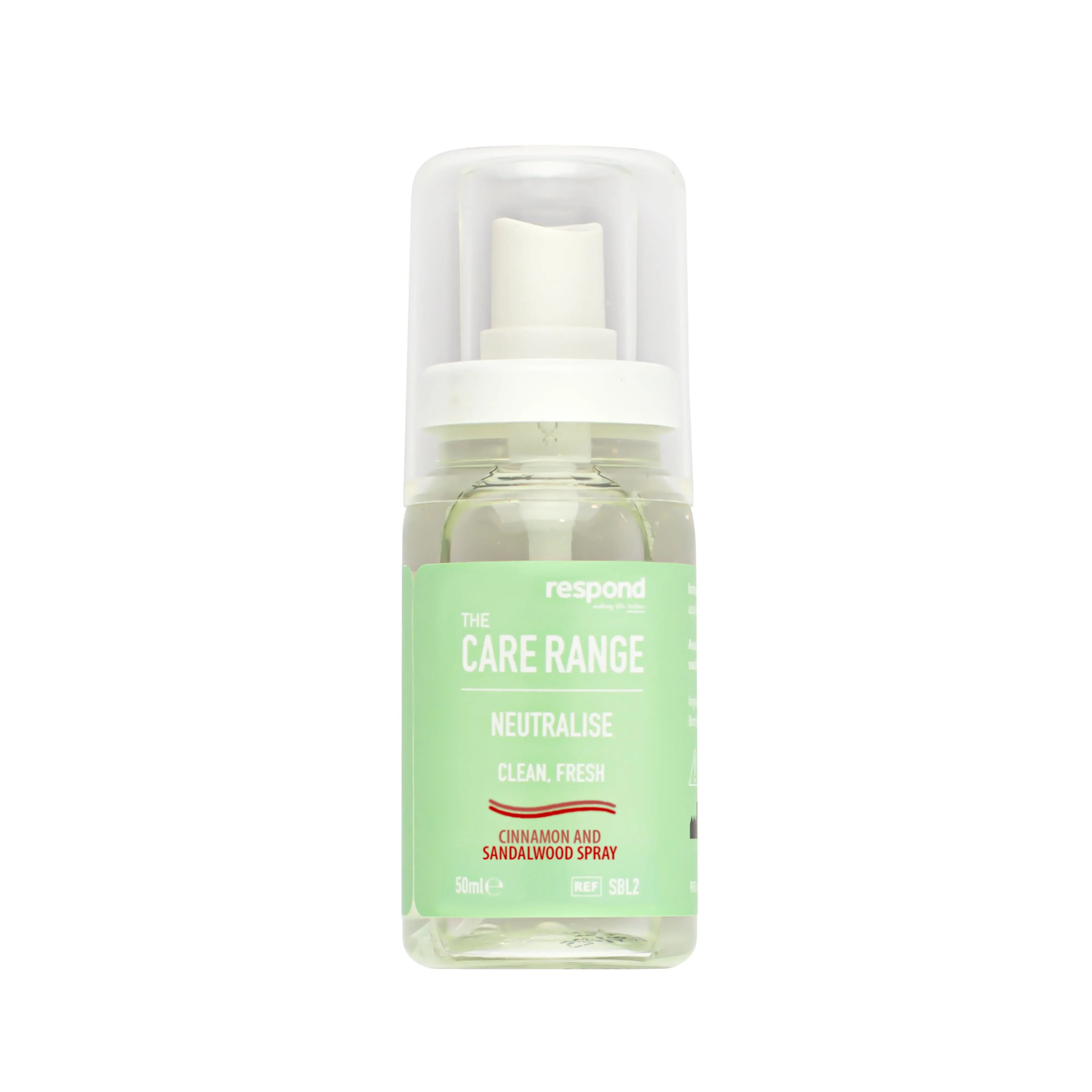 Respond Care Range Neutralise Spray (50ml) (Cinnamon & Sandalwood) (x1)